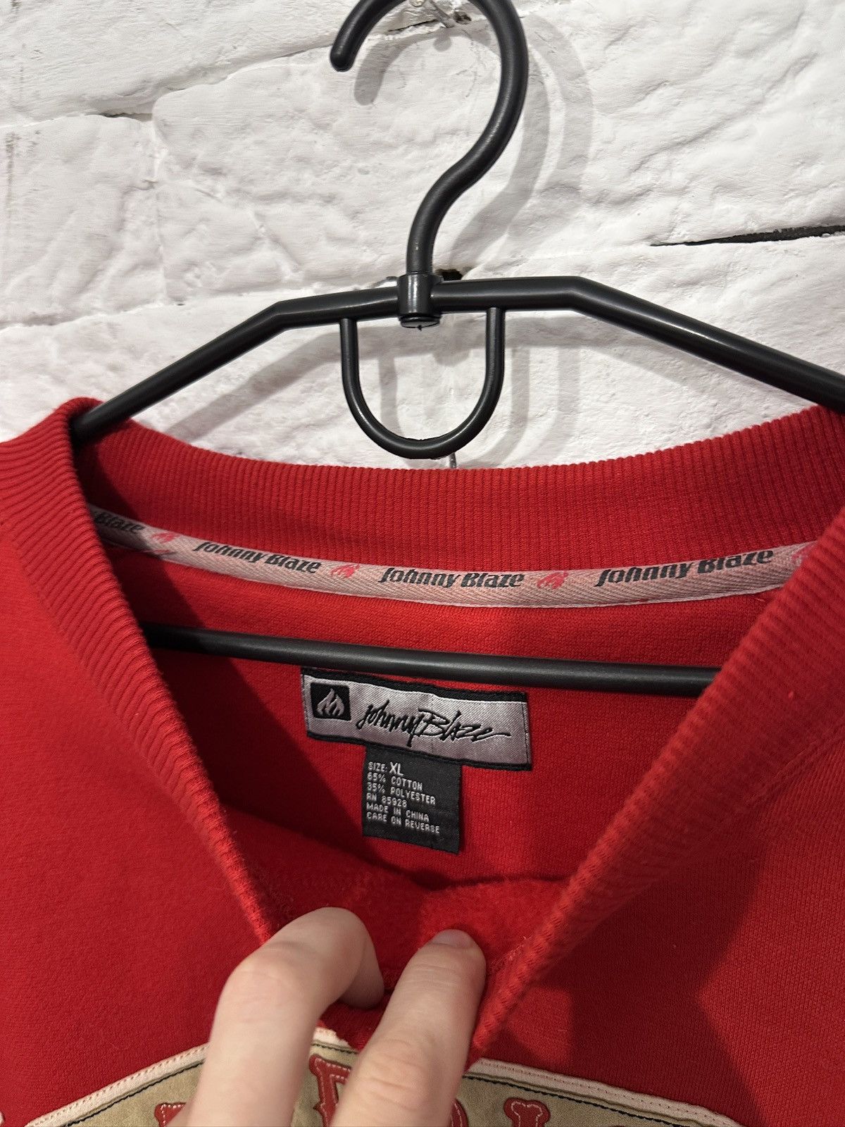 Other Vintage Johnny Blaze Warriors Sweatshirt XL Red Rare 90s Size US XL / EU 56 / 4 - 11 Thumbnail