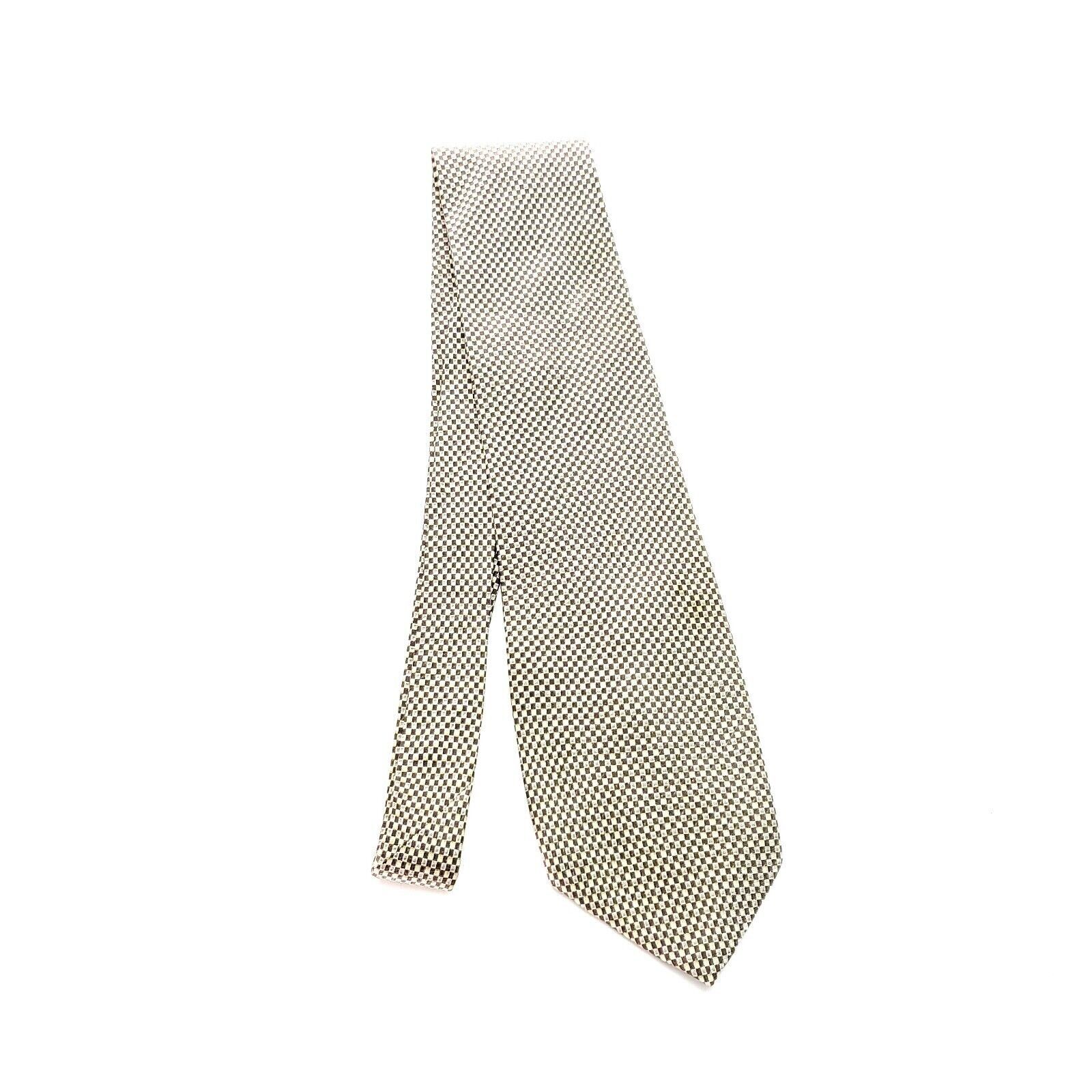 Kenneth Cole Kenneth Cole Silk Tie Brown Tan Geometric Woven Size ONE SIZE - 6 Thumbnail
