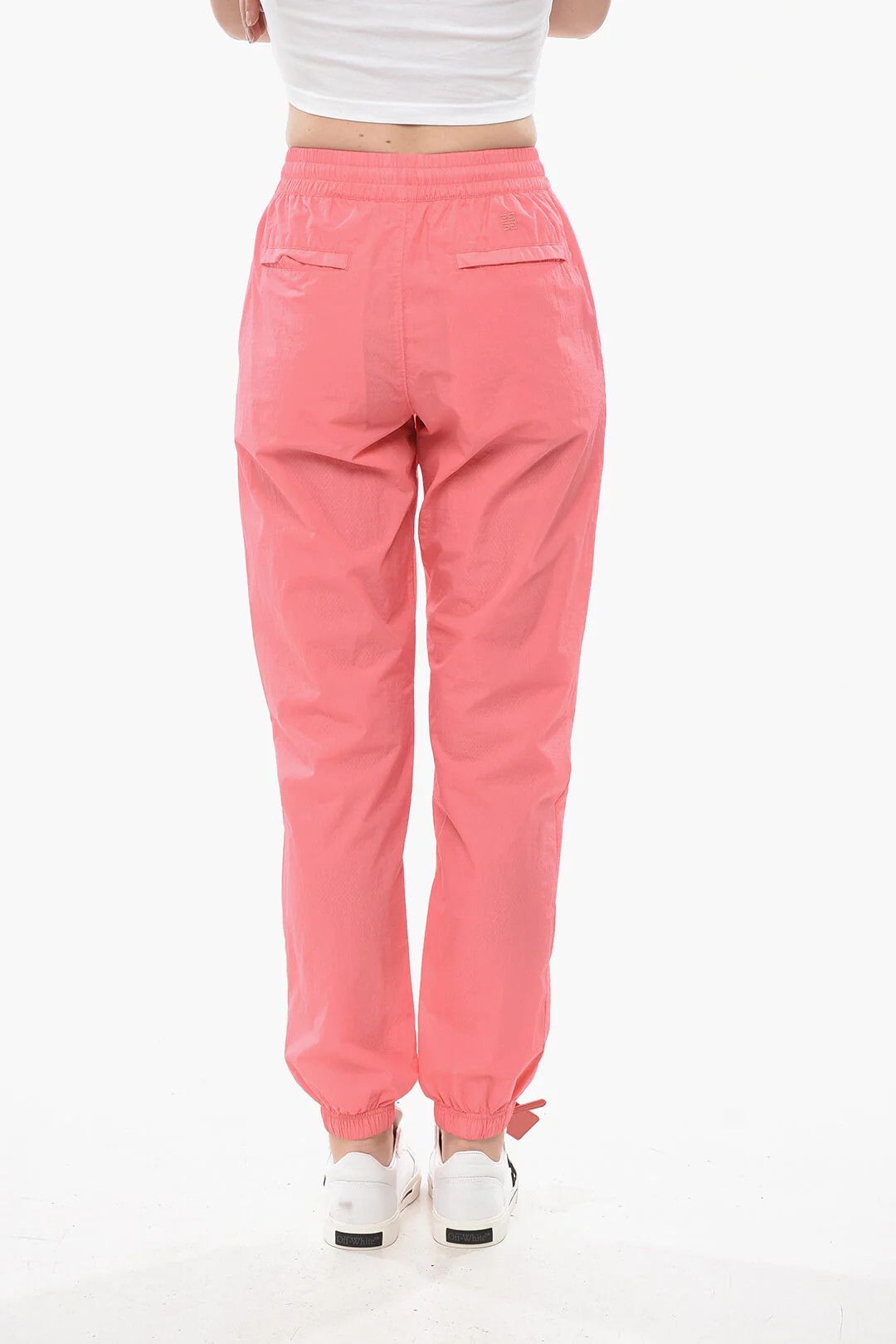 Givenchy og1mm0326 Nylon Joggers in Pink Size 40" / US 18 - 2 Thumbnail