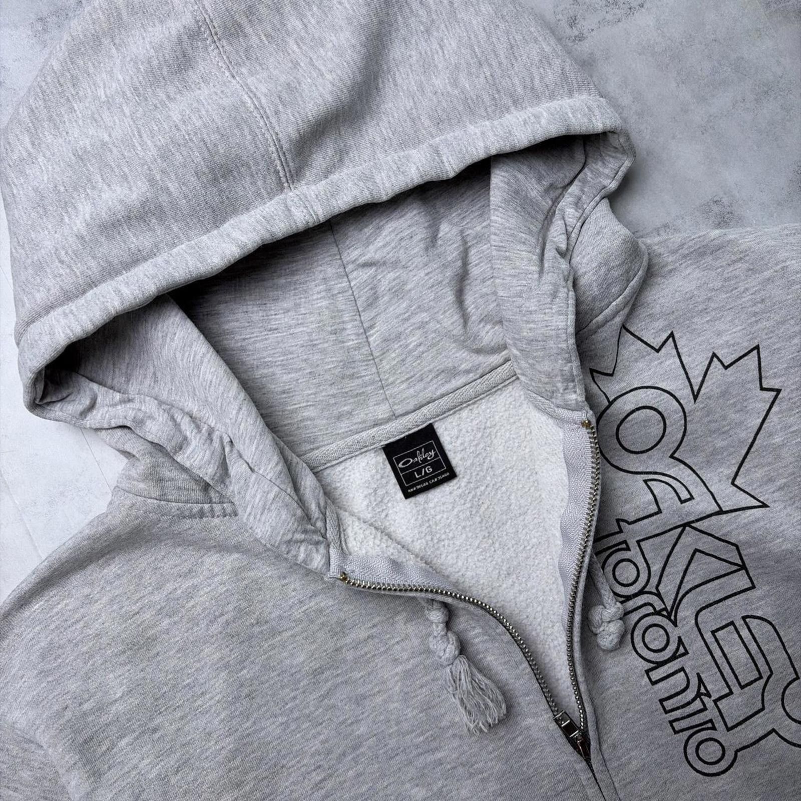 Oakley Y2K Grey Oakley Toronto Grunge Skater Zip Up Hoodie Size L / US 10 / IT 46 - 5 Thumbnail