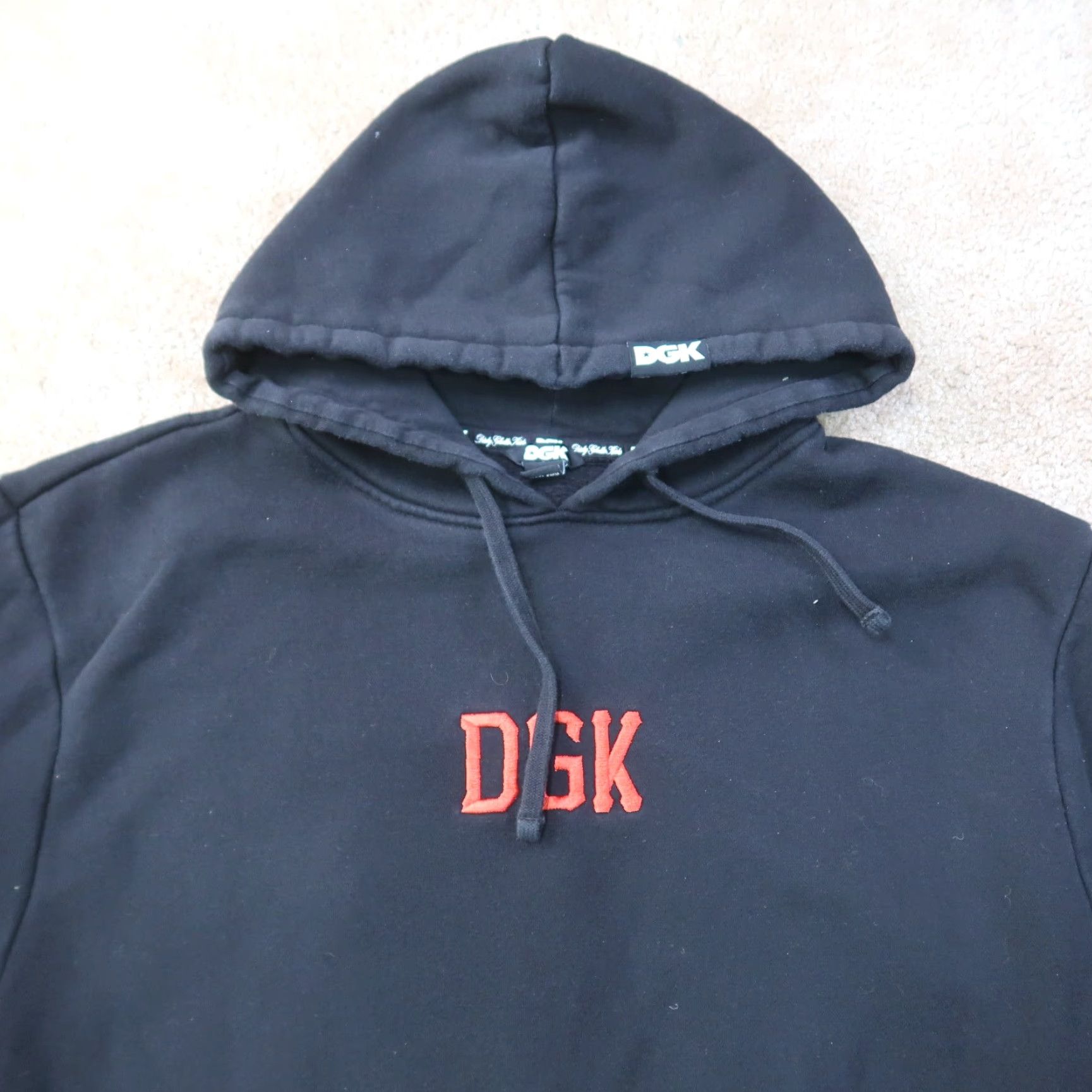 DGK DGK Hoodie Mens Large Black Pullover Sweatshirt Jason Friday The 13th Embroidered Hooded • Regular Fit, Cotton Fleece, Drawstring, Long Sleeve, Knit Size US L / EU 52-54 / 3 - 3 Thumbnail