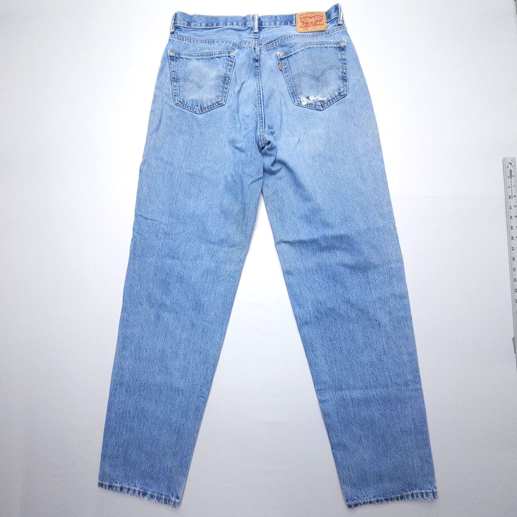 Levi's Levi's 560 Jeans Mens 36 Regular Blue Denim 5-Pocket Comfortable Relaxed Fit Inseam 37 Size US 36 / EU 52 - 2 Thumbnail