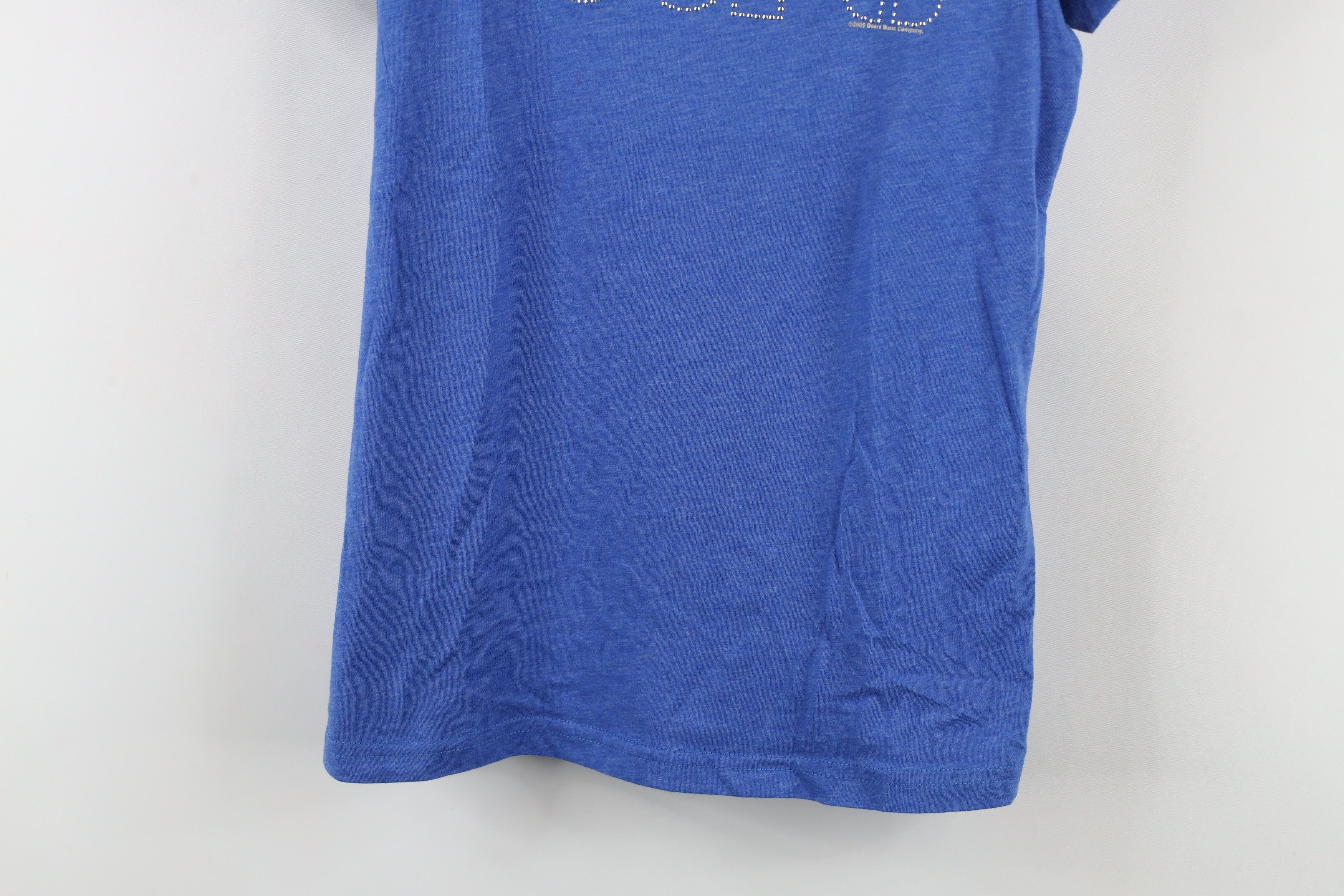 Vintage Vintage Y2K 2005 The Doors Band T-Shirt Heather Blue USA Size L / US 10 / IT 46 - 3 Thumbnail