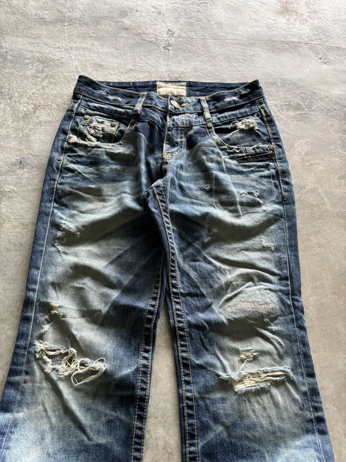 Hysteric Glamour × If Six Was Nine y2k distressed rusty lolita japanese denim Size US 33 - 2 Thumbnail