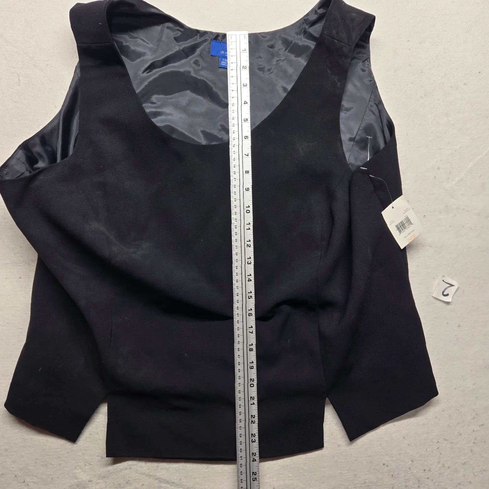 Vintage JH Collectibles Vest Women 24W Black Solid Sleeveless Casual Vintage No Size 4XL / US 24-26 - 7 Thumbnail