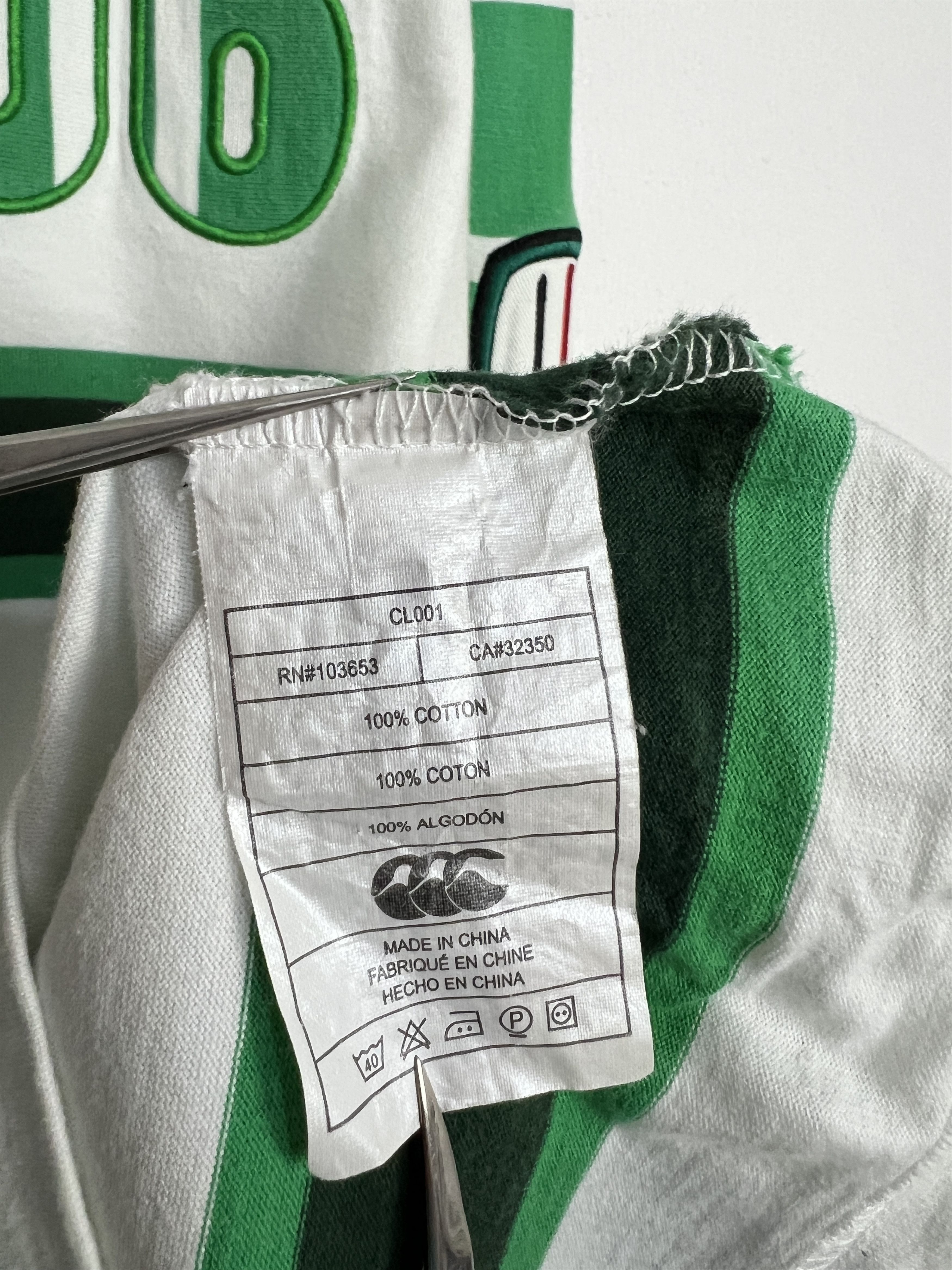 Canterbury of New Zealand London Irish St Patricks Day Rugby Union Shirt Jersey Size US L / EU 52-54 / 3 - 9 Thumbnail