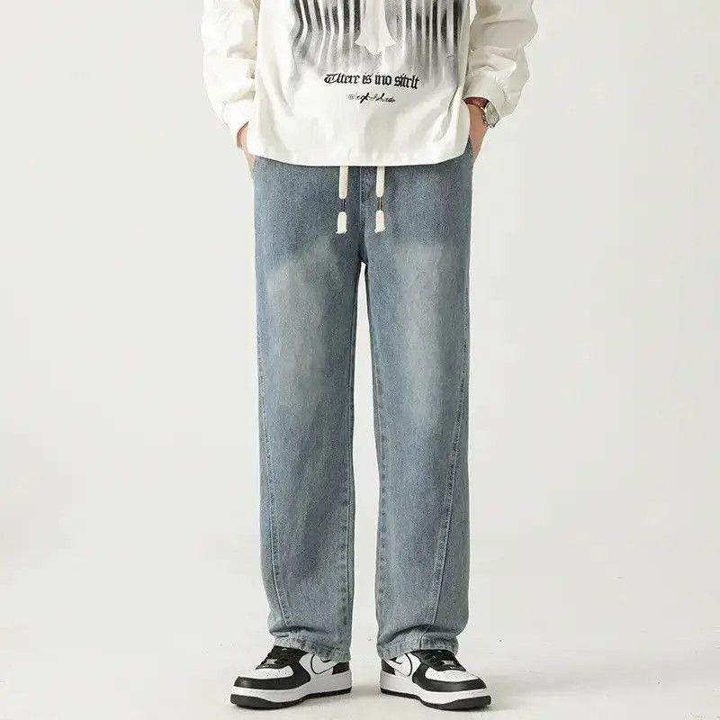 Japanese Brand Retro loose casual straight leg jeans Size US 32 / EU 48 - 4 Thumbnail