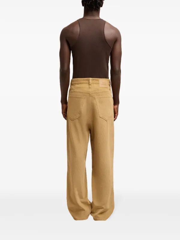 AMI o1s22i1n0925 Baggy Corduroy Pants With Rib in Beige Size US 32 / EU 48 - 3 Thumbnail