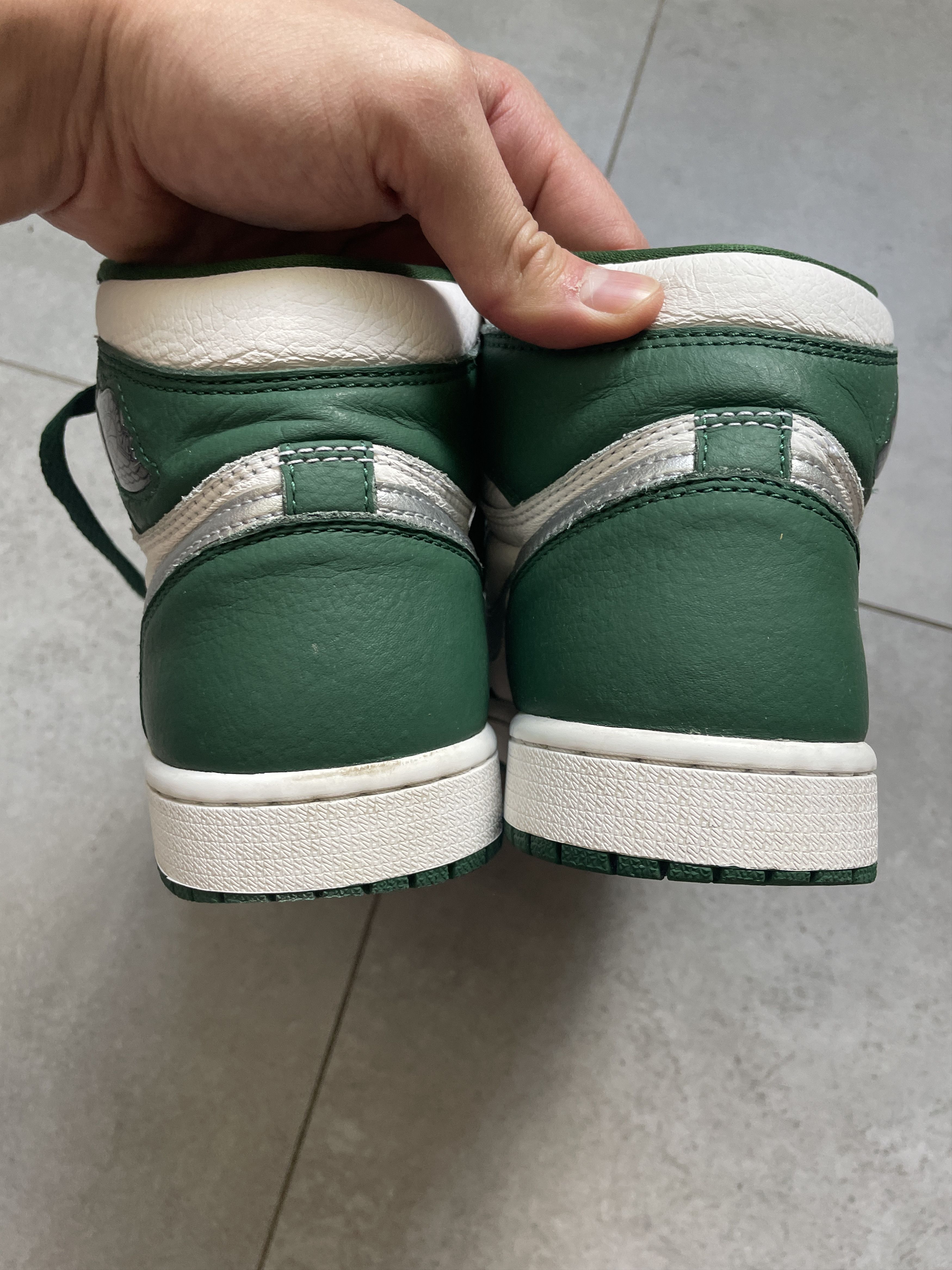 Jordan Brand × Nike AIR JORDAN 1 GEORGE GREEN HIGHTOP SNEAKERS Size US 7 / EU 40 - 8 Thumbnail
