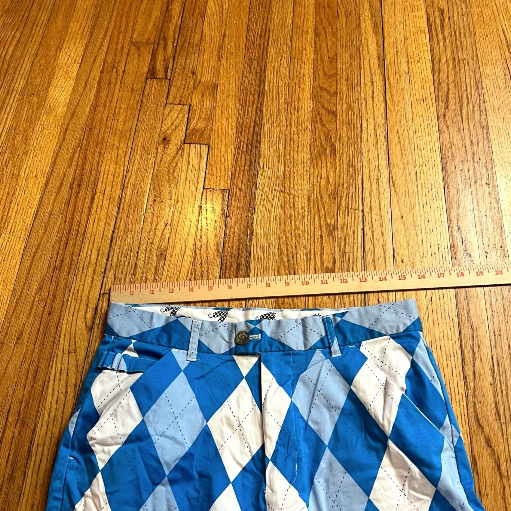 Vintage VINTAGE Royal awesome Shorts Mens 30 Argyle Blue White Golf Loud 31x9 Mens Size US 30 / EU 46 - 7 Thumbnail