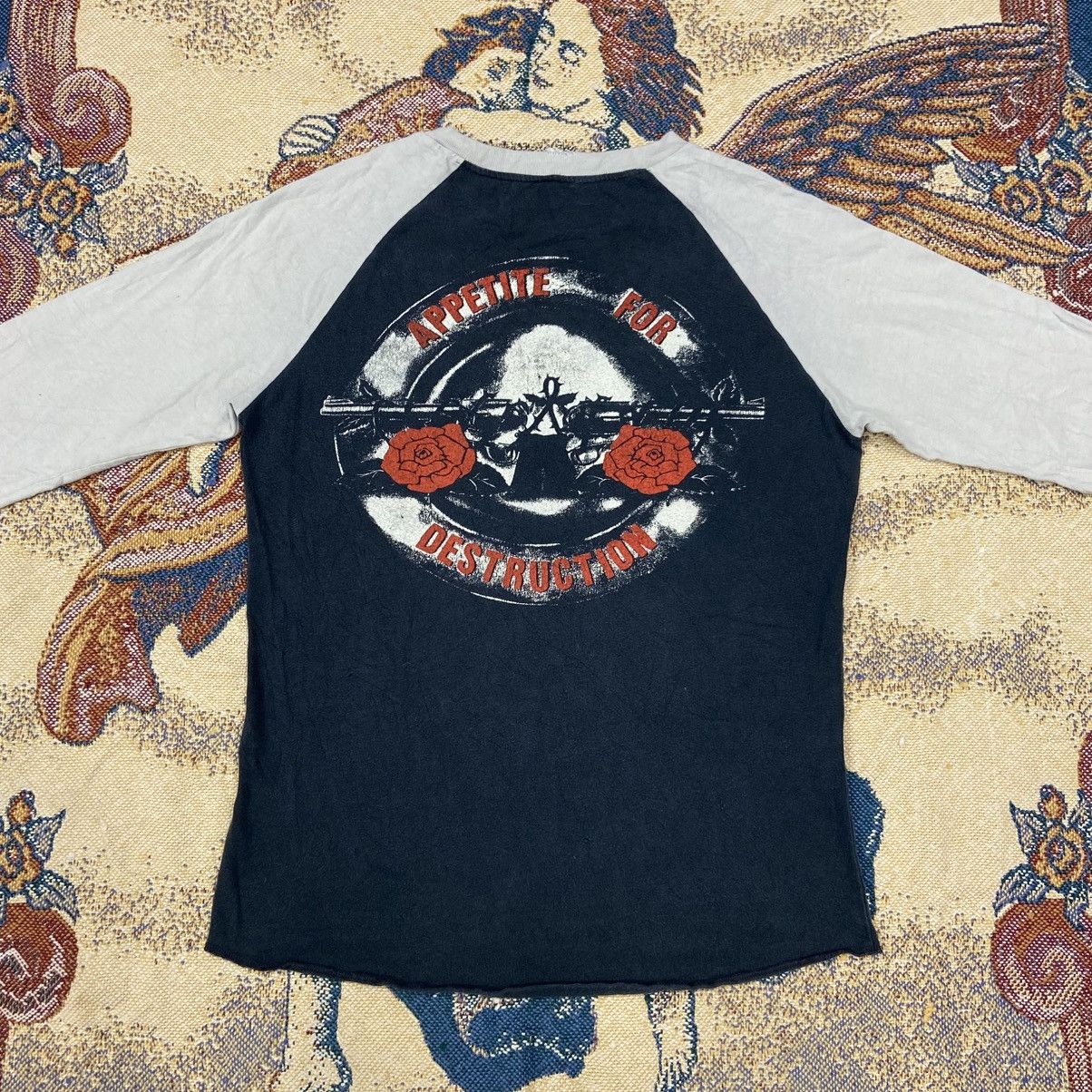 MadeWorn Guns N Roses Madeworn Raglan Shirt Size US M / EU 48-50 / 2 - 2 Thumbnail