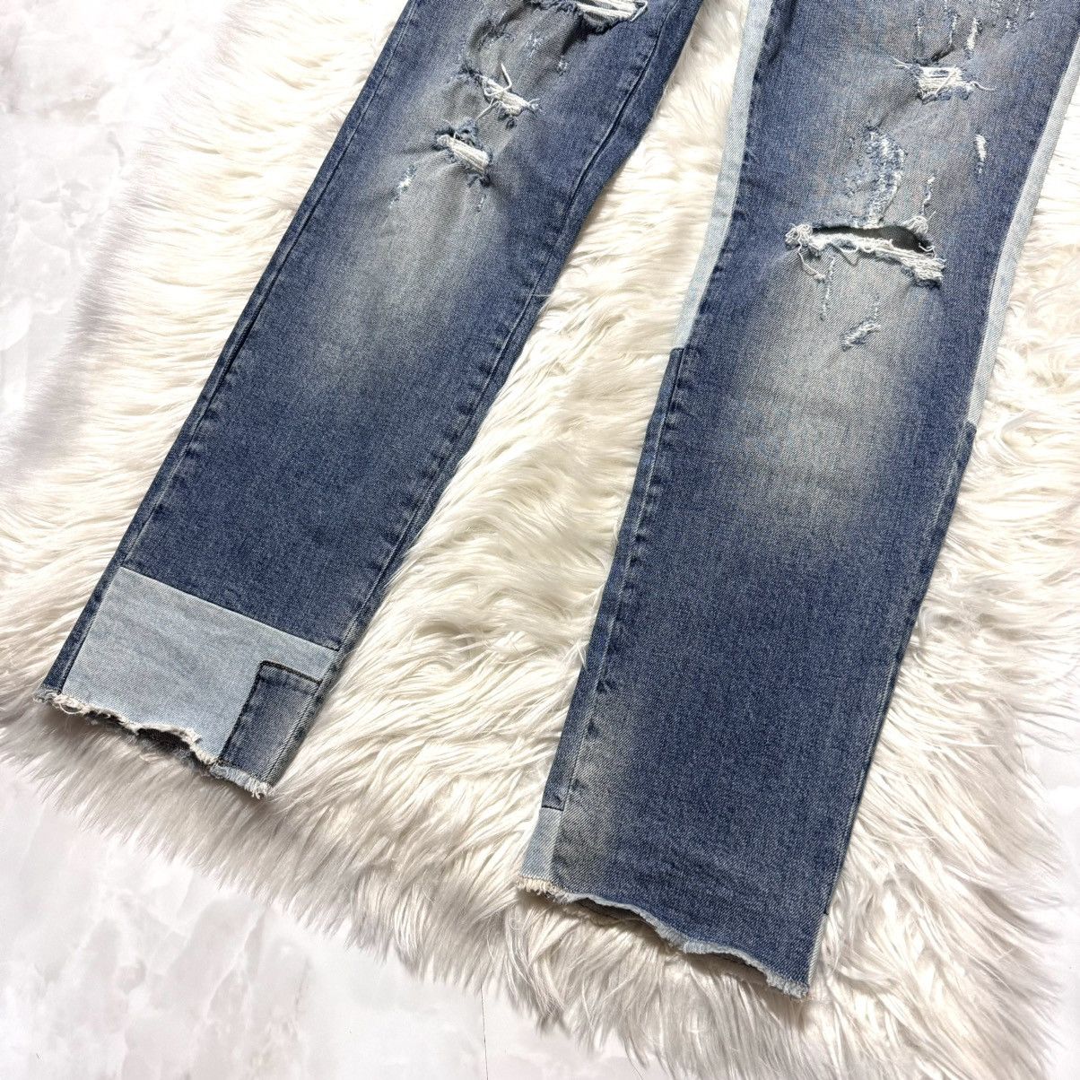 Dolce & Gabbana Dolce & Gabbana antique mirror patchwork denim pants jeans Size US 42 / EU 58 - 7 Thumbnail
