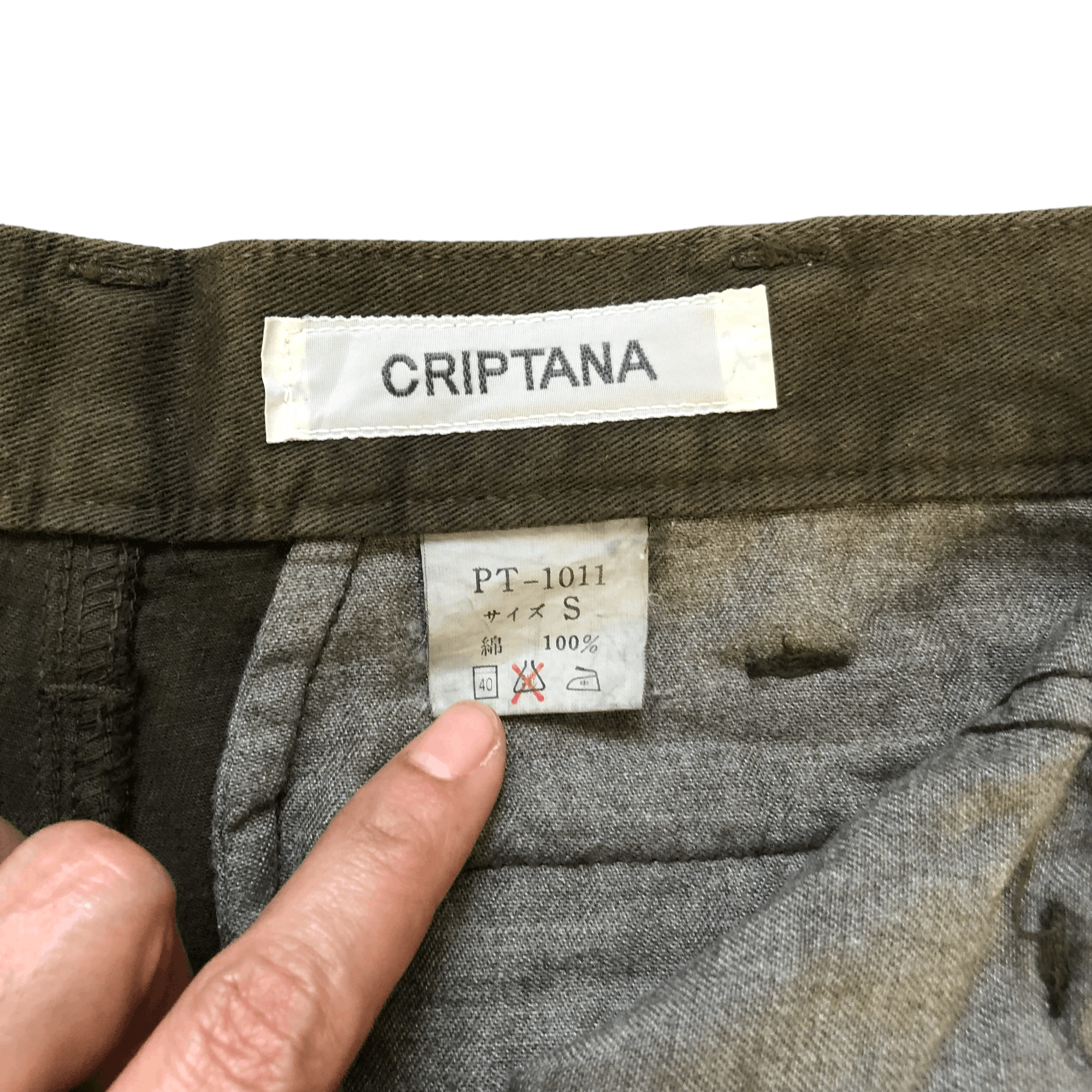 Japanese Brand CRIPTANA MADE IN JAPAN 6 POCKET CARGO PANTS #5983-216 Size US 26 / EU 42 - 7 Thumbnail