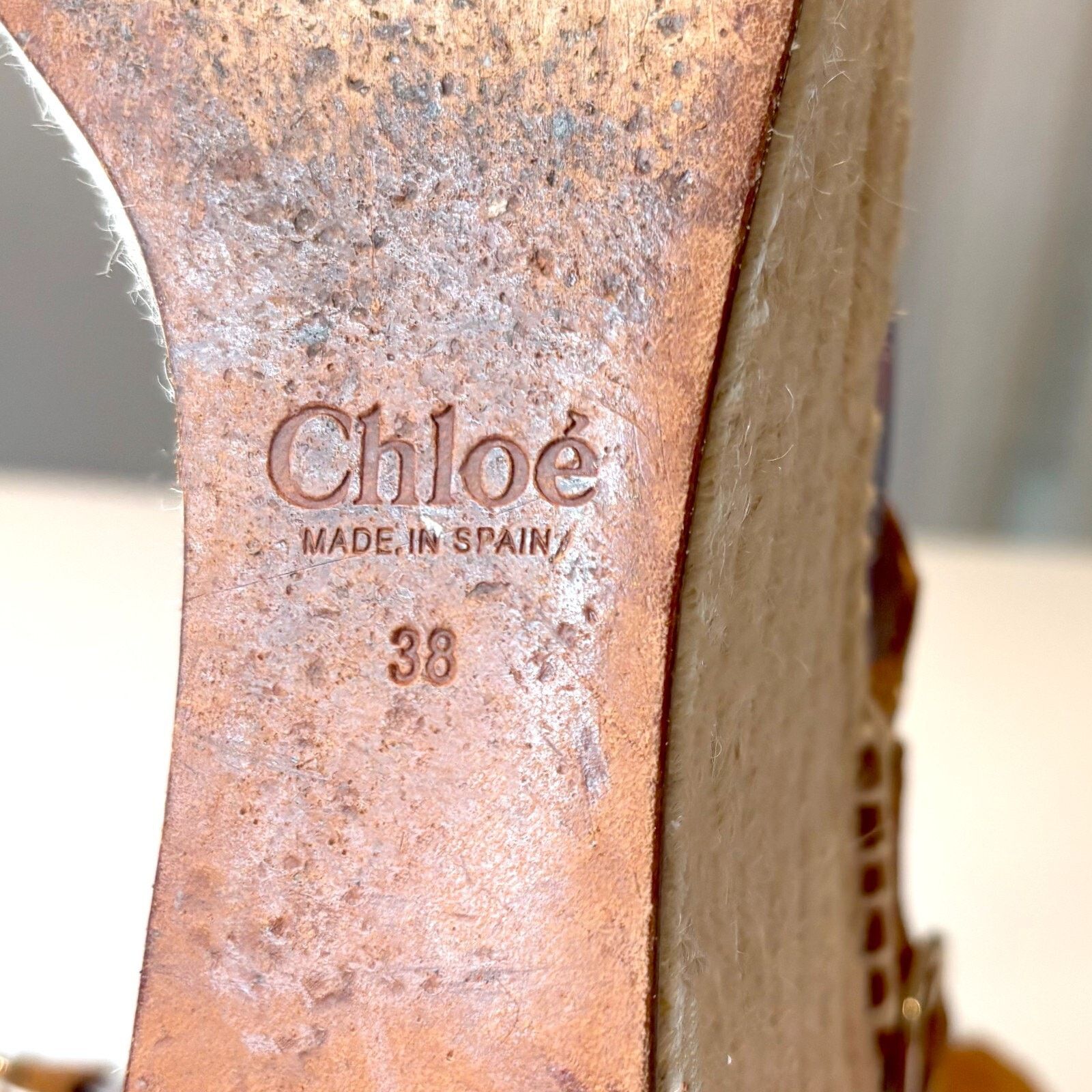 Chloe Chloe Lauren Wedge Espadrille Tan Suede Sandals EU 38 US 8 Size US 8 / IT 38 - 12 Thumbnail