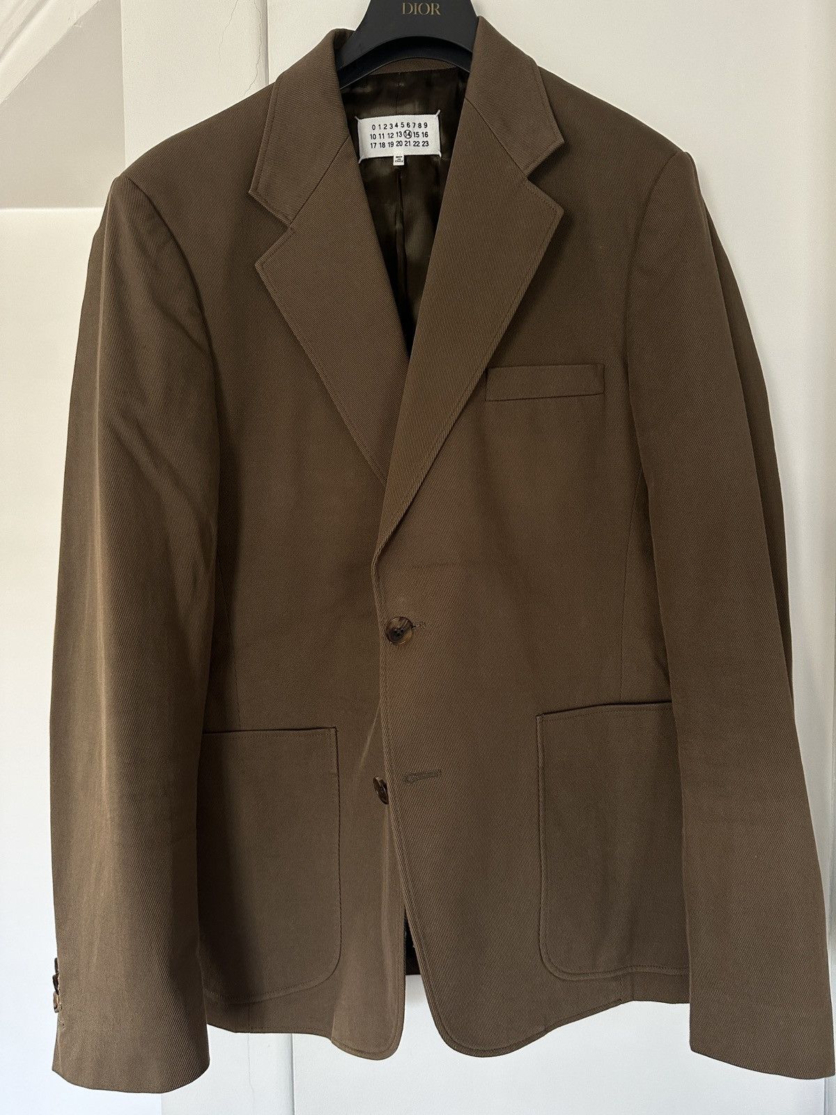 Maison Margiela Maison margiela men’s signature blazer suit jacket khaki Size 50R - 1 Thumbnail