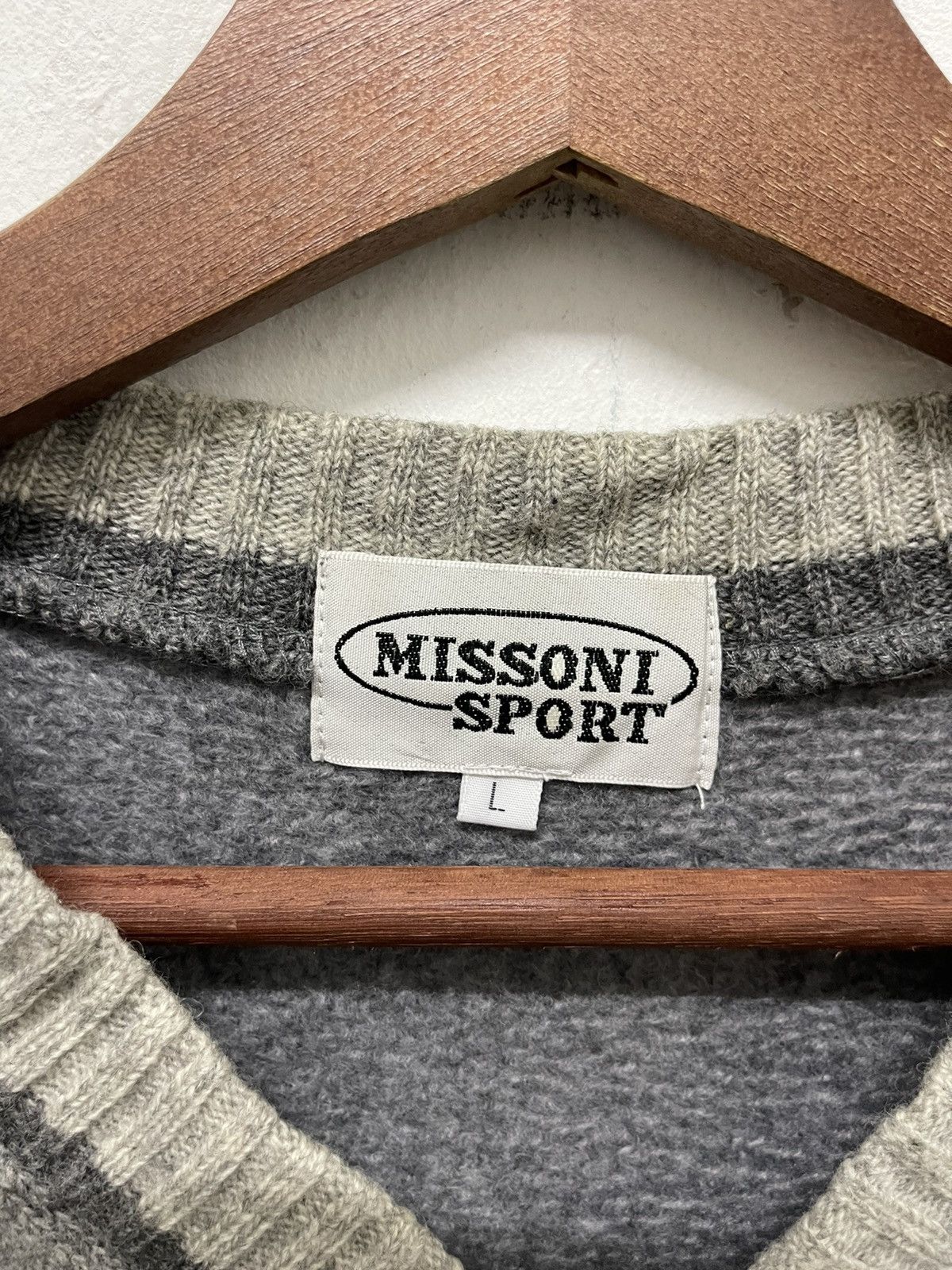 Missoni VINTAGE MISSONI SPORT FLEECE KNIT JUMPER Size US L / EU 52-54 / 3 - 4 Thumbnail