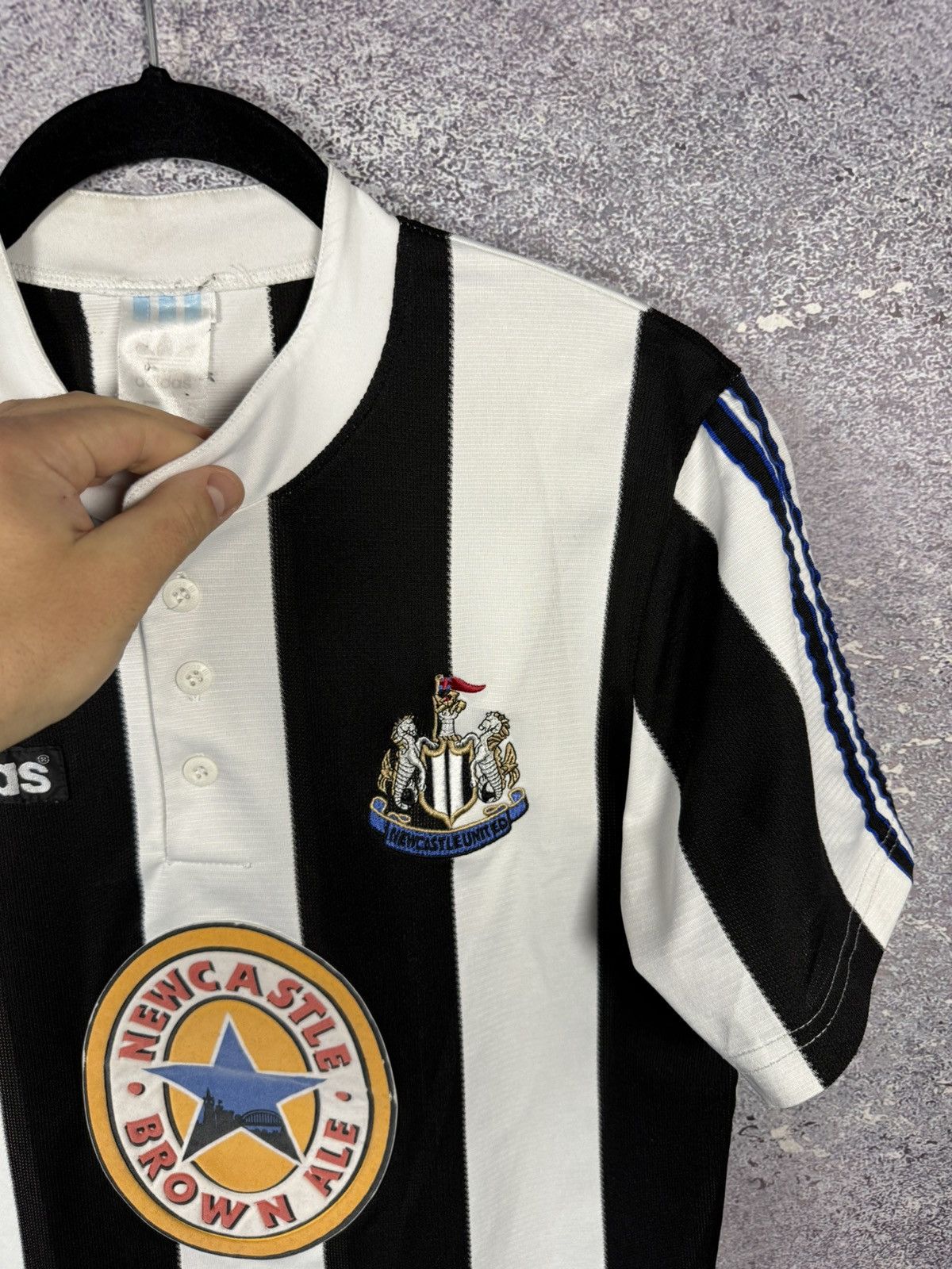 Adidas × Vintage 90’s Vintage Newcastle United 1995/96 Adidas Soccer Jersey Size US S / EU 44-46 / 1 - 10 Thumbnail
