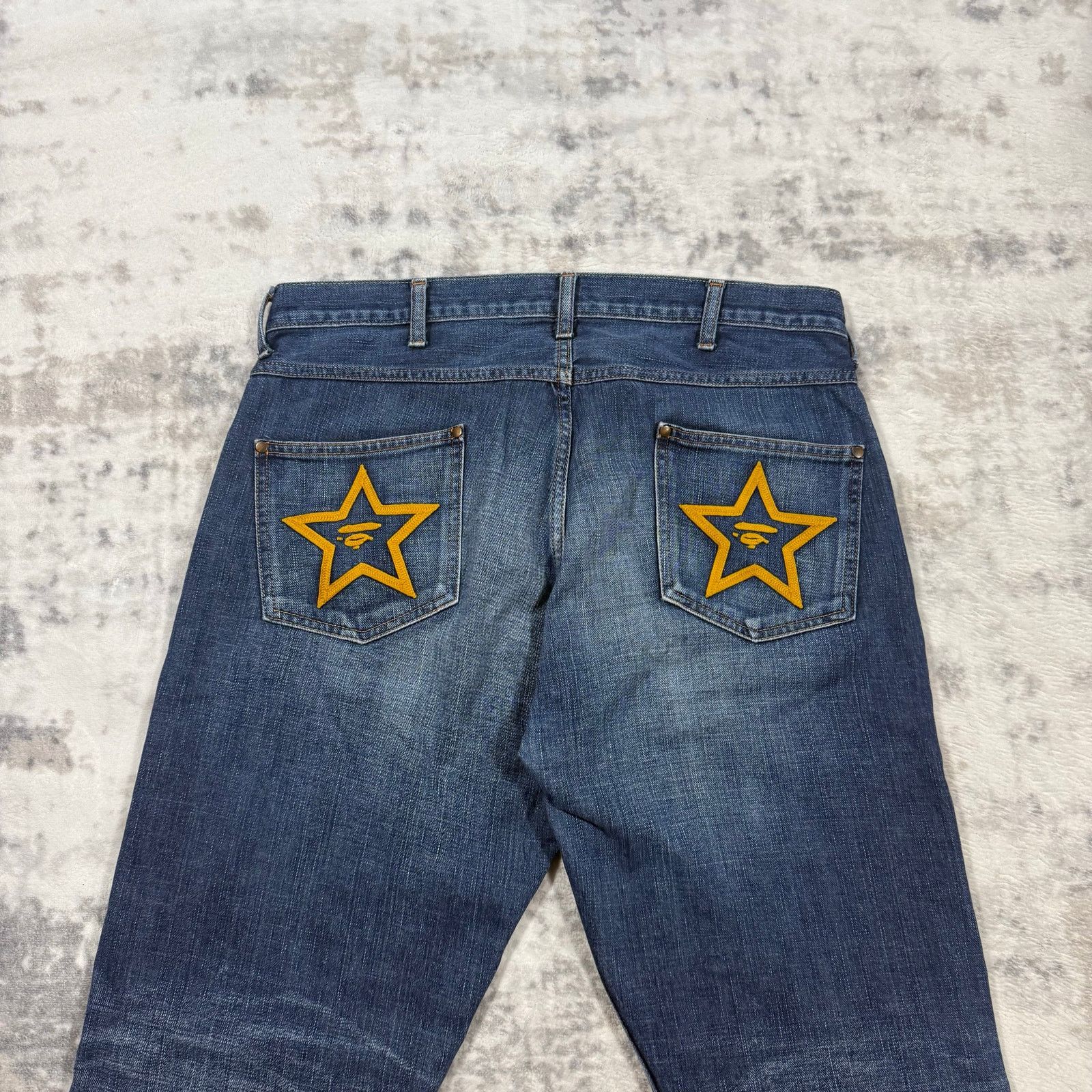 Bape × Nigo Authentic Bape 2000’s Star Jeans 32 Size US 32 / EU 48 - 2 Thumbnail