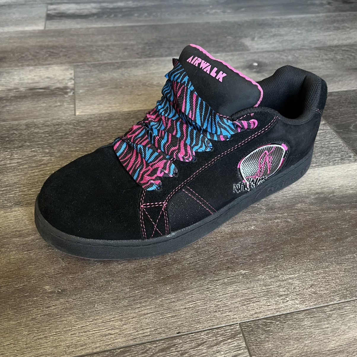 Airwalk Vintage Y2K Airwalk Karma Black Pink Skateboarding Low Shoes Size US 13 / EU 46 - 8 Thumbnail