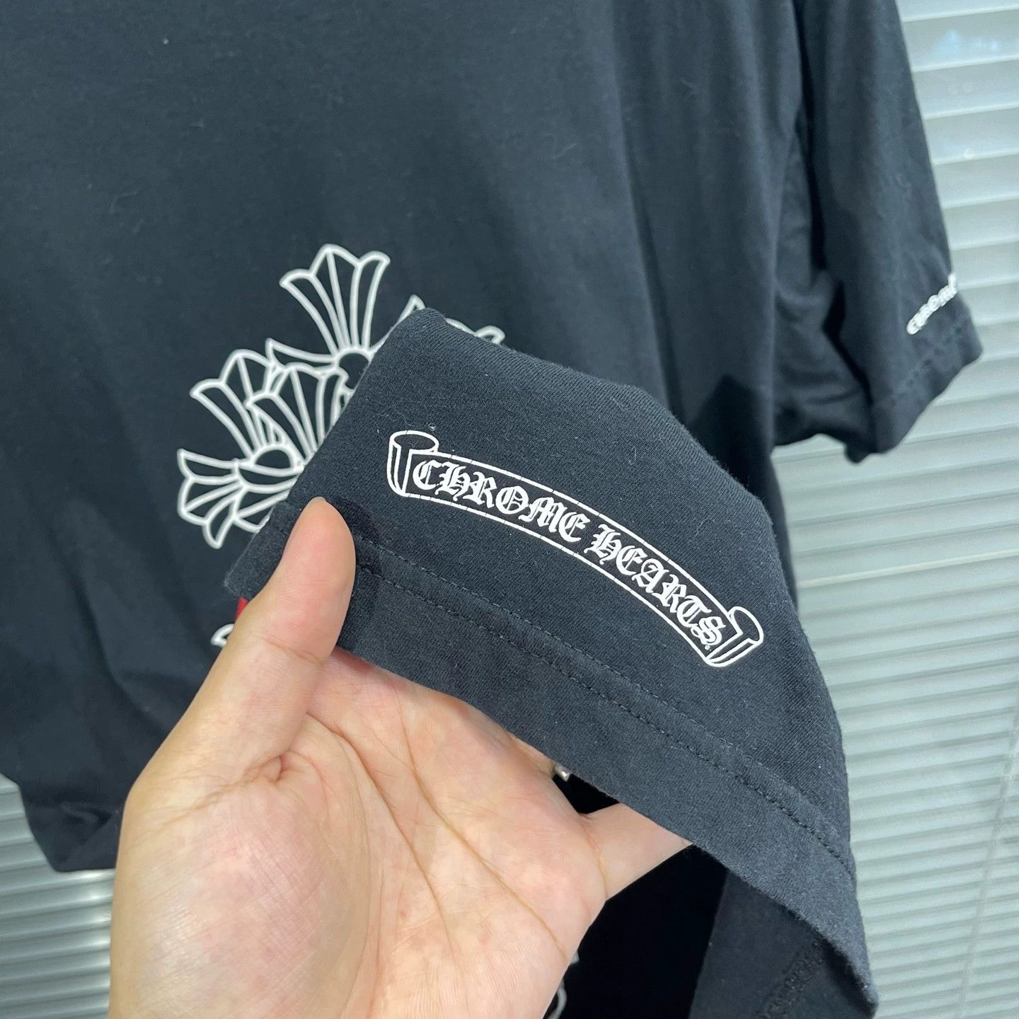 Chrome Hearts CH Phantom Cross Red Horseshoe SS L 99 New Size US L / EU 52-54 / 3 - 7 Thumbnail