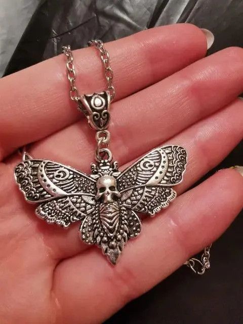 Jewelry Mayumi x Asaka Skull Gothic Butterfly Pendant Necklace Size ONE SIZE - 8 Thumbnail