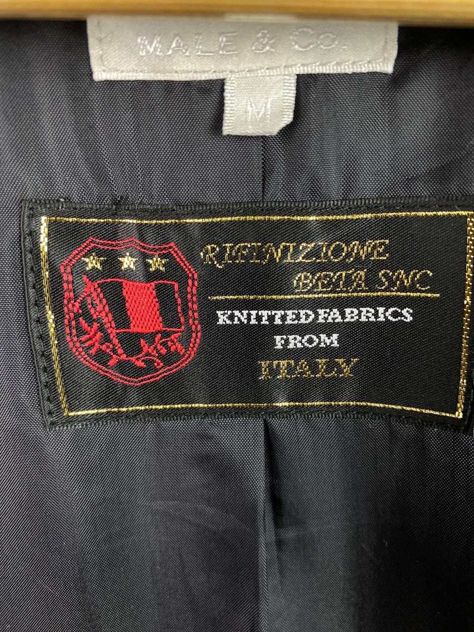 male & co italian wool fabric long jacket