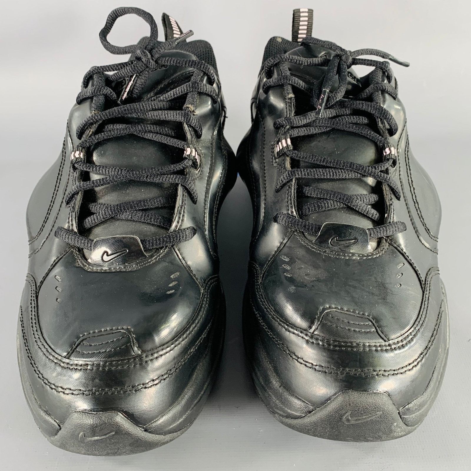 Nike 10.5 Monarch IV Black Faux Leather Sneakers Size US 10.5 / EU 43-44 - 4 Thumbnail