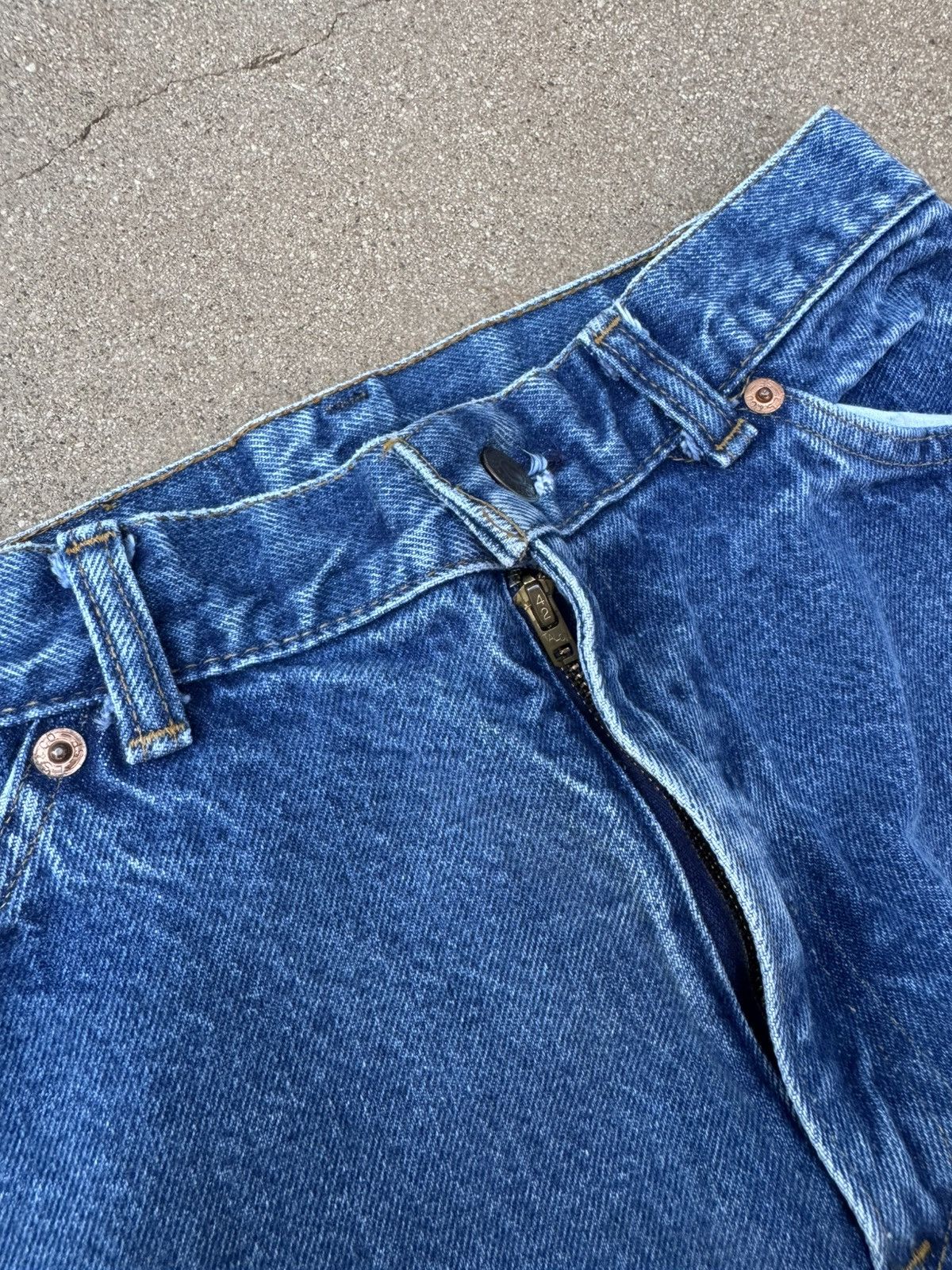 Levi's Vtg 70s Levi’s 26089 Orange Tab Bellbottom Flare Jeans 26x31 Size 26" / US 2 / IT 38 - 5 Thumbnail