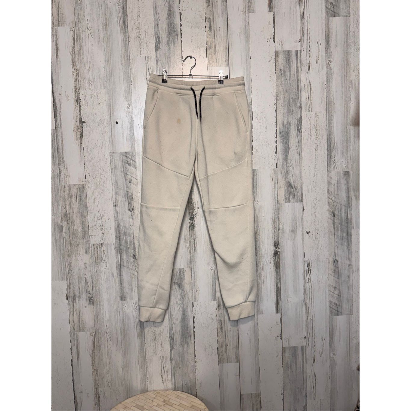 Other Fleece Joggers Beige Cream Sweatpants Size Medium Comfy Fit Size US 31 - 2 Thumbnail