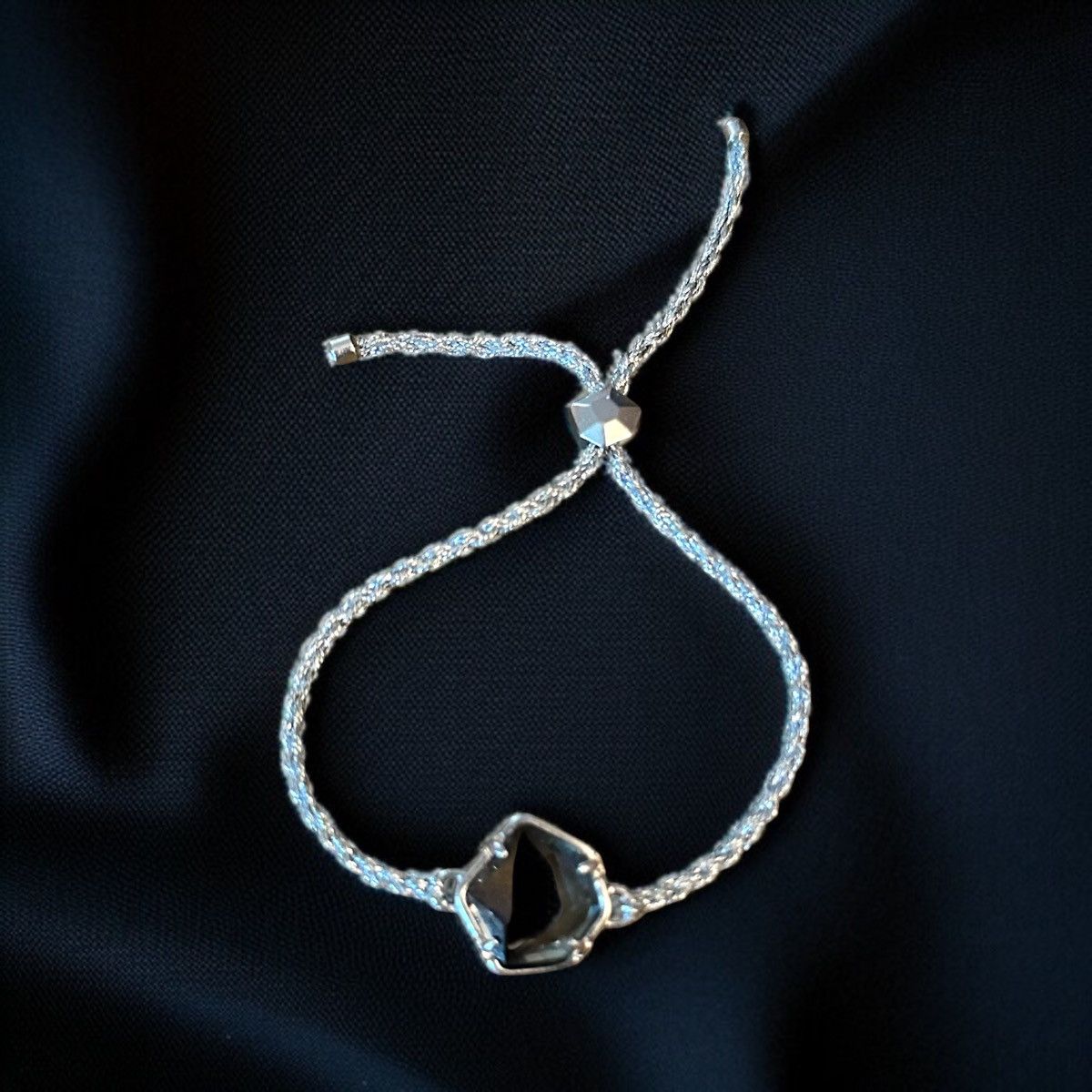Kendra Scott Kendra Scott Vanessa silver tone smokey quartz bolo bracelet Size ONE SIZE - 1 Thumbnail