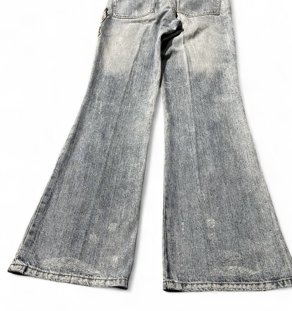 Just Cavalli Flare jeans just cavalli tiger claw faded distressed denim Size US 29 - 9 Thumbnail