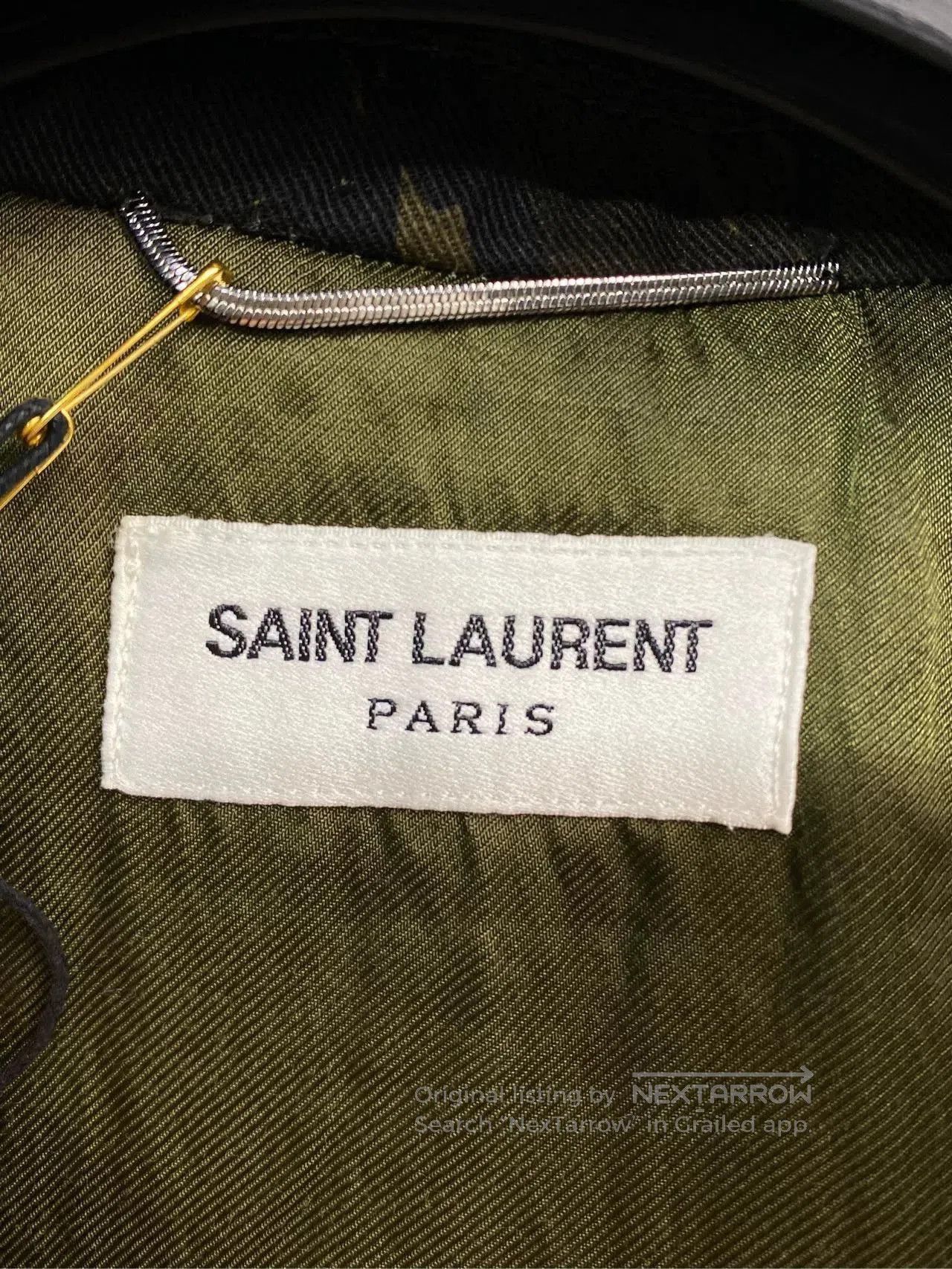 Saint Laurent Paris Saint Laurent Camouflage Biker Jacket. Size US M / EU 48-50 / 2 - 3 Thumbnail