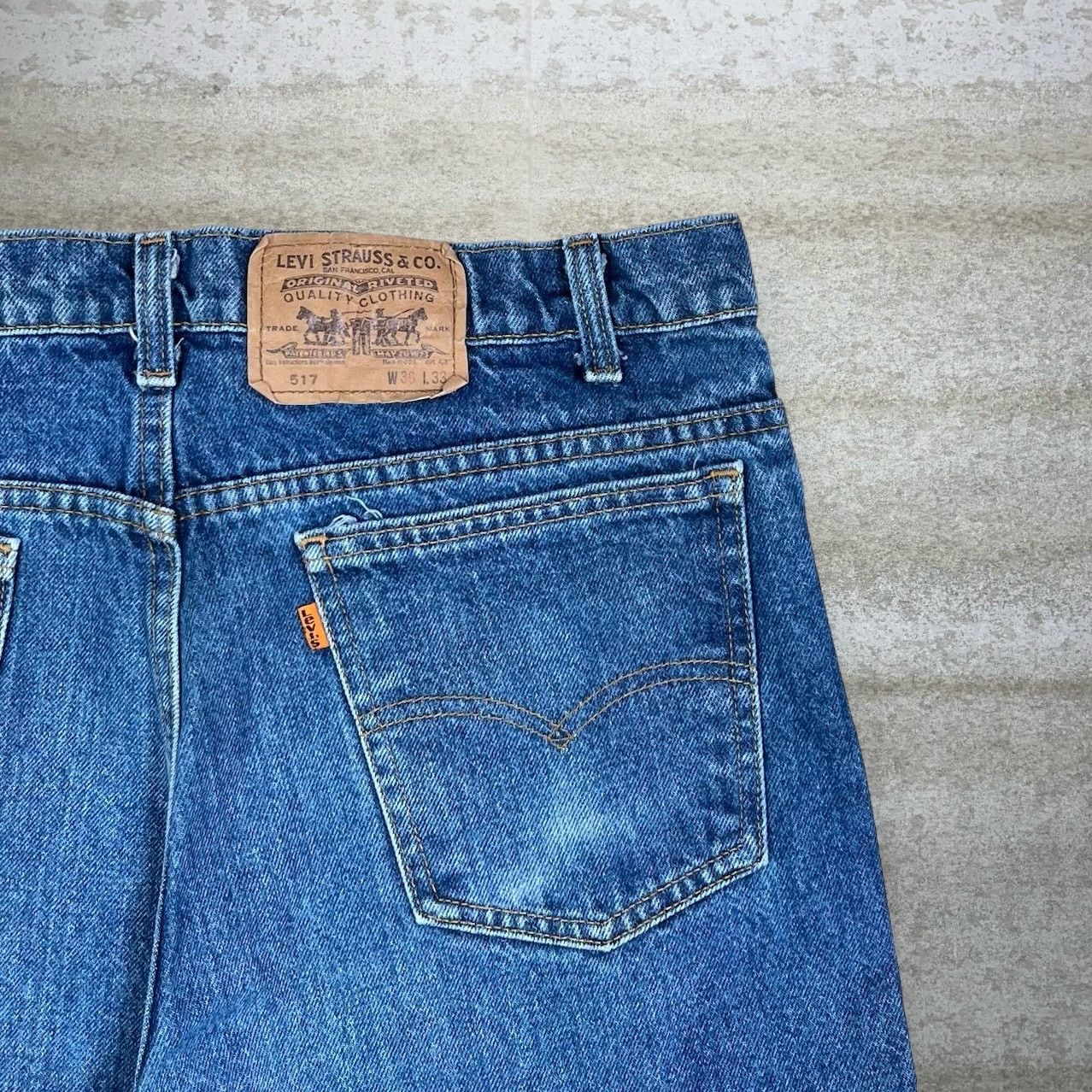 Levi's Vintage 80s Orange Tab Levis Jeans 36x33 Bootcut Medium Wash Size US 36 / EU 52 - 3 Thumbnail
