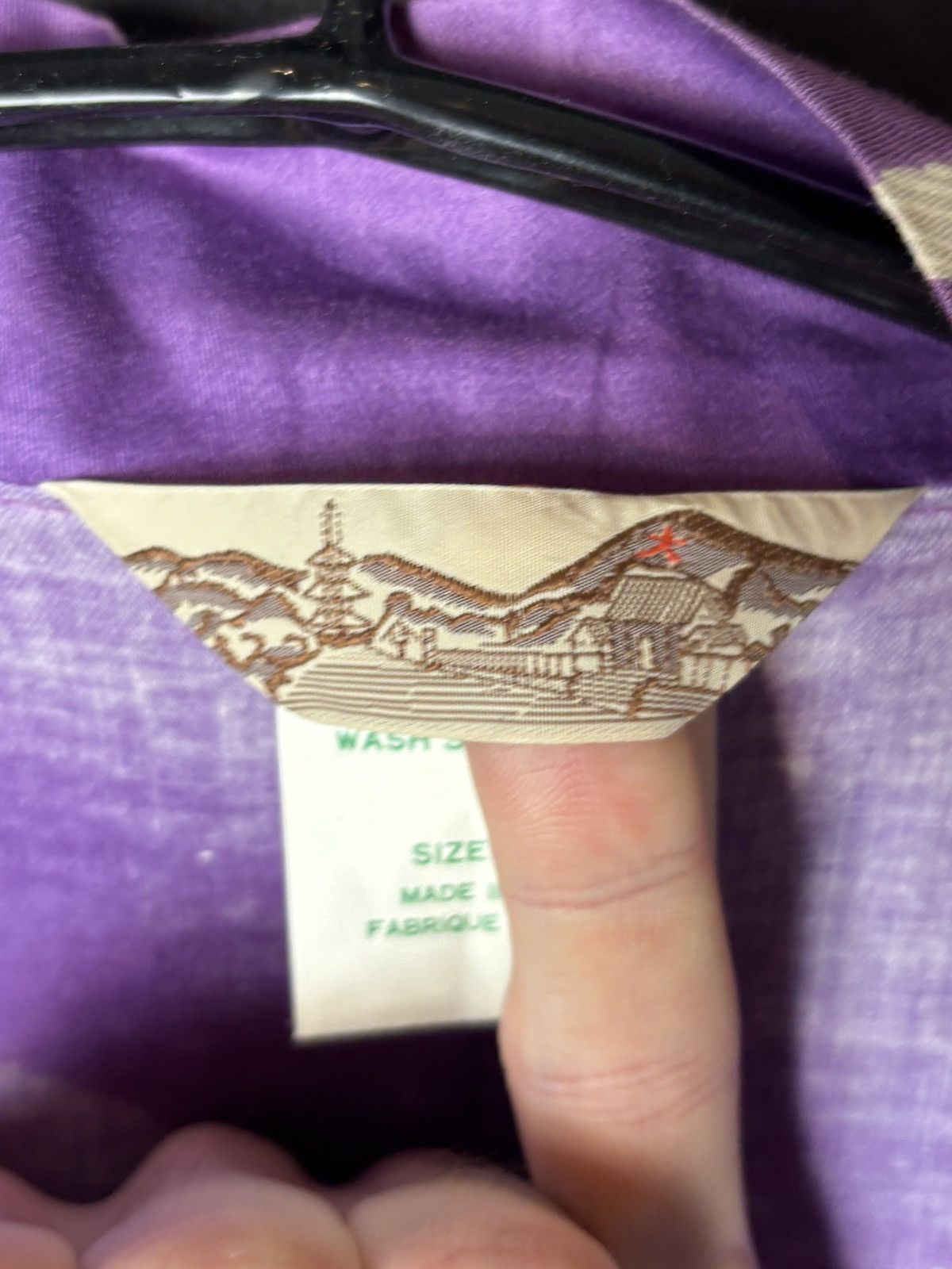 Vintage Japanese Vintage Robe Bath Sleep Kimono Made in Japan 1970s Size L / US 10 / IT 46 - 5 Thumbnail
