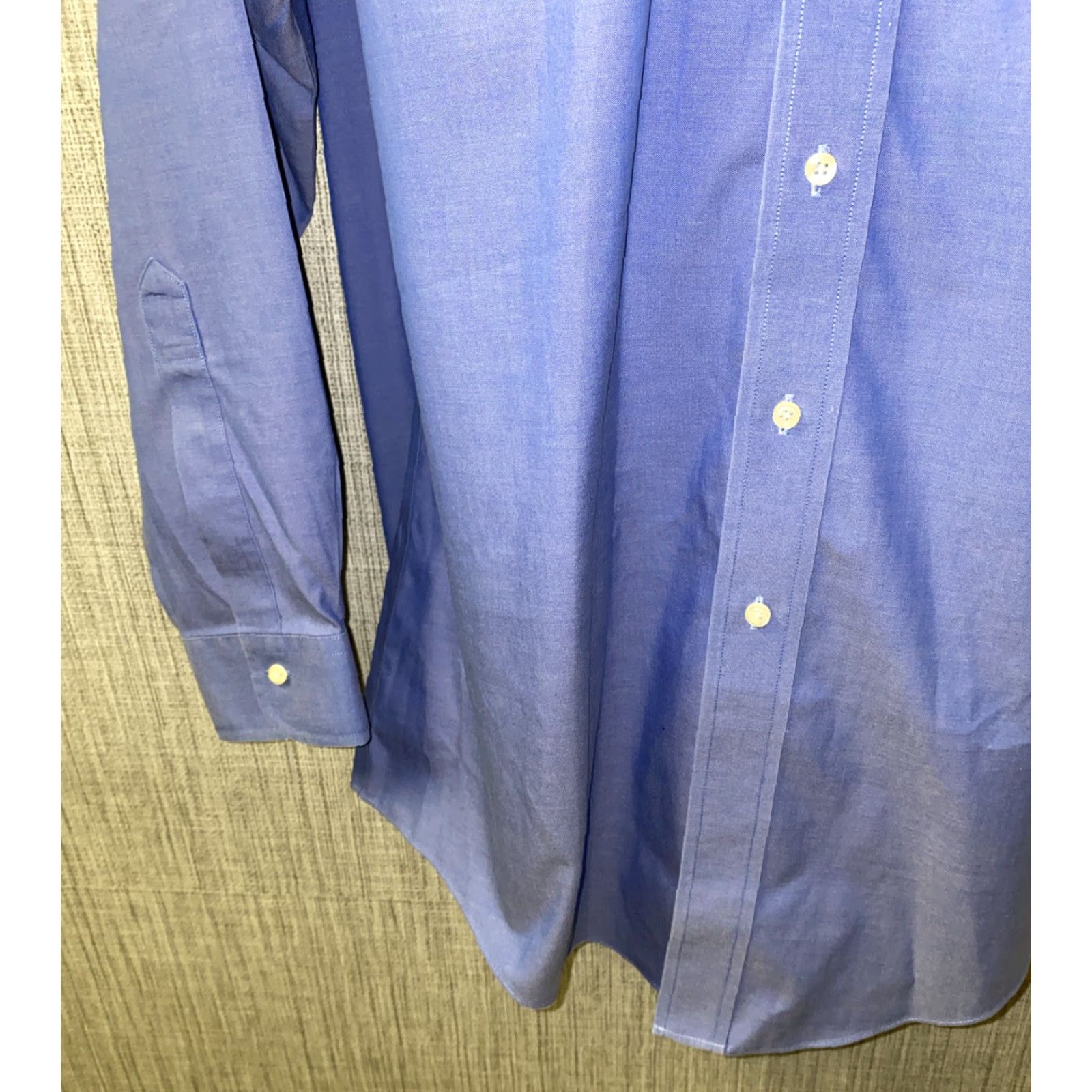 Brooks Brothers Brooks Brothers Mens Dress Shirt Blue Long Sleeve Non-Iron 16 1/2 Size 42R - 4 Thumbnail