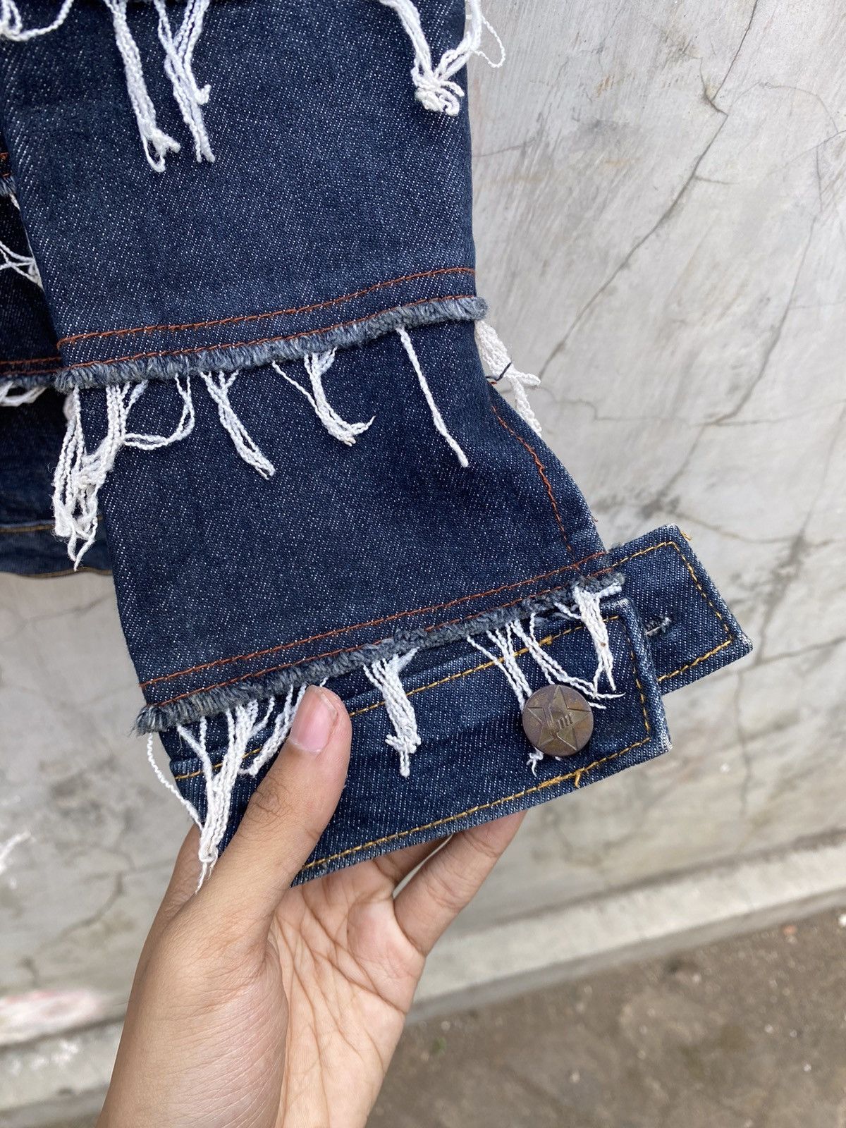 Japanese Brand Handmade Hagi Denim Size S / US 4 / IT 40 - 7 Thumbnail