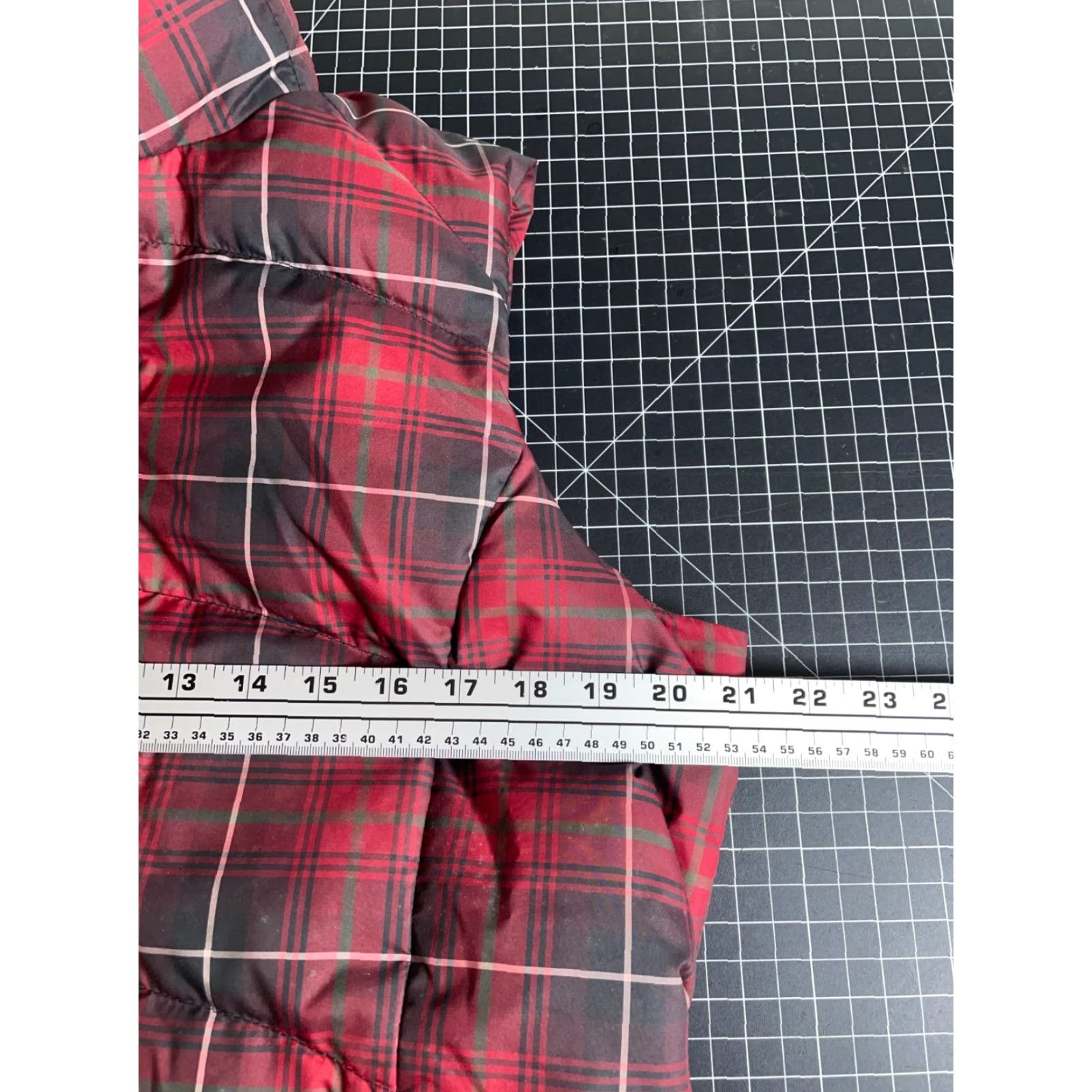 Eddie Bauer Eddie Bauer Vest Puffer Jacket Women's Medium Red Shadow Plaid Full Zip Down Insulated Casual All Seasons Size M / US 6-8 / IT 42-44 - 5 Thumbnail