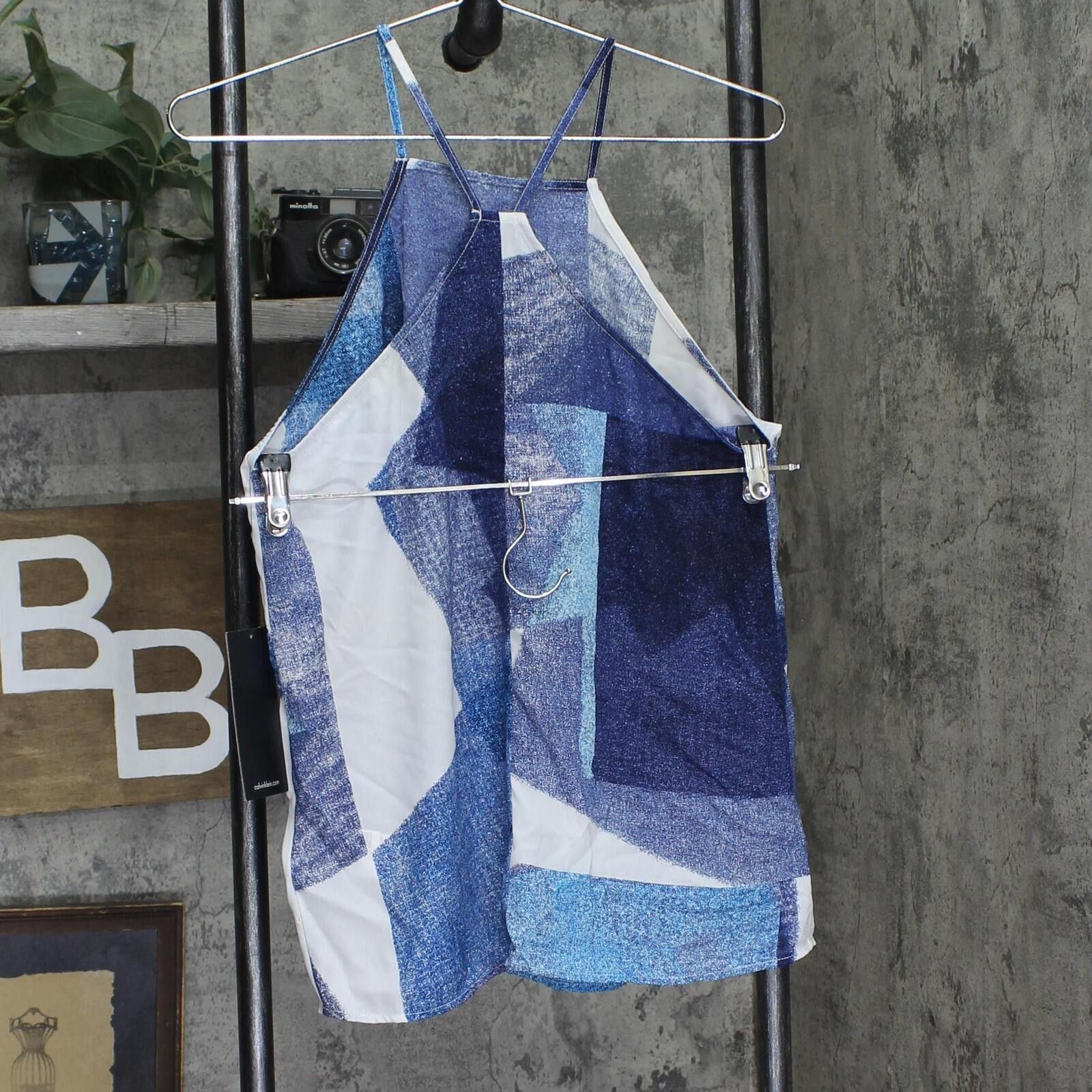 Other Nwt Calvin Klein Jeans Halter Top Deep Denim Blue / White M Size M / US 6-8 / IT 42-44 - 2 Thumbnail