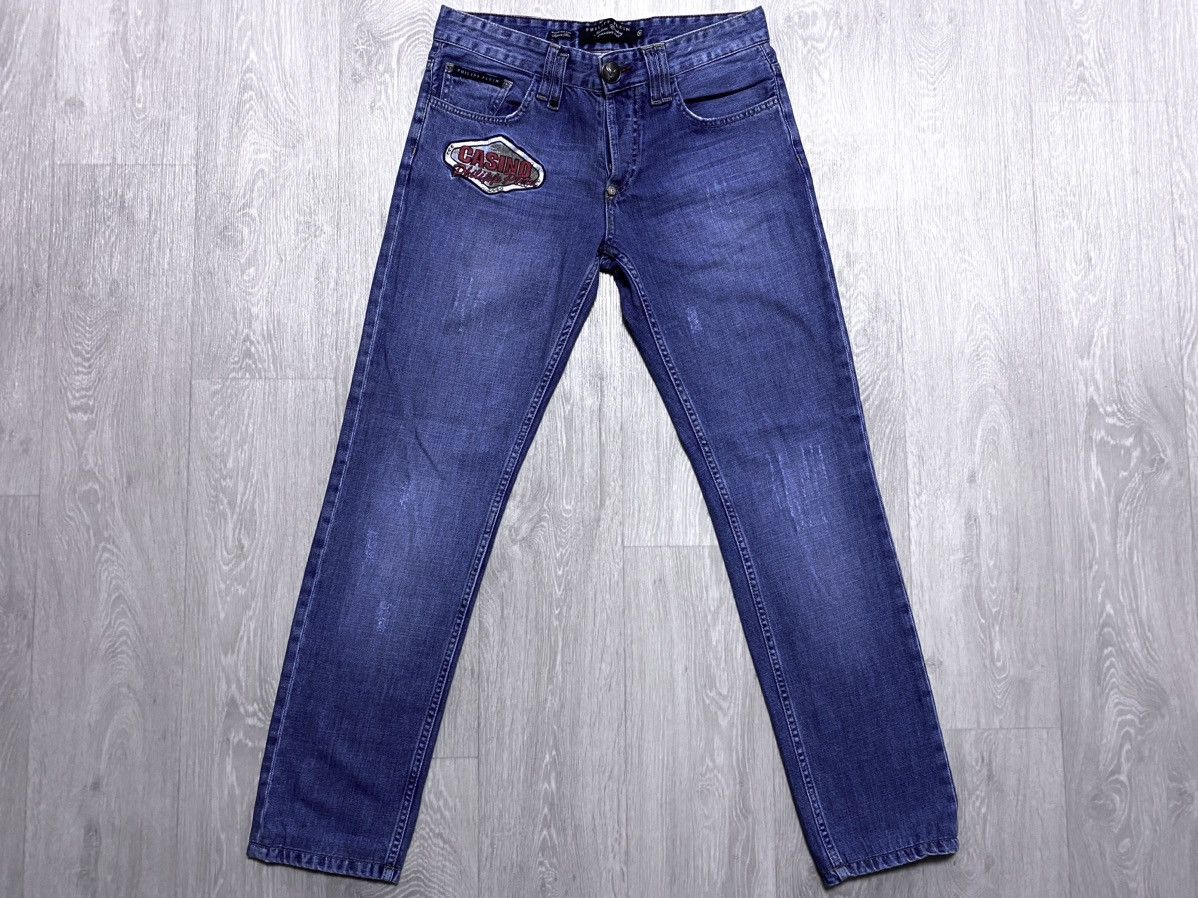 Philipp Plein Rare Philipp Plein Casino Washed Distressed Embroidered Logo Size US 31 - 5 Thumbnail