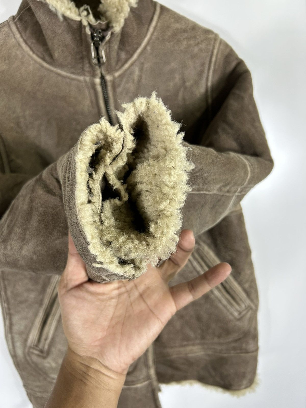 Leather 🔥Inpatchtys Kerri Lamb Hoodie Zipper Jacket Size US S / EU 44-46 / 1 - 7 Thumbnail