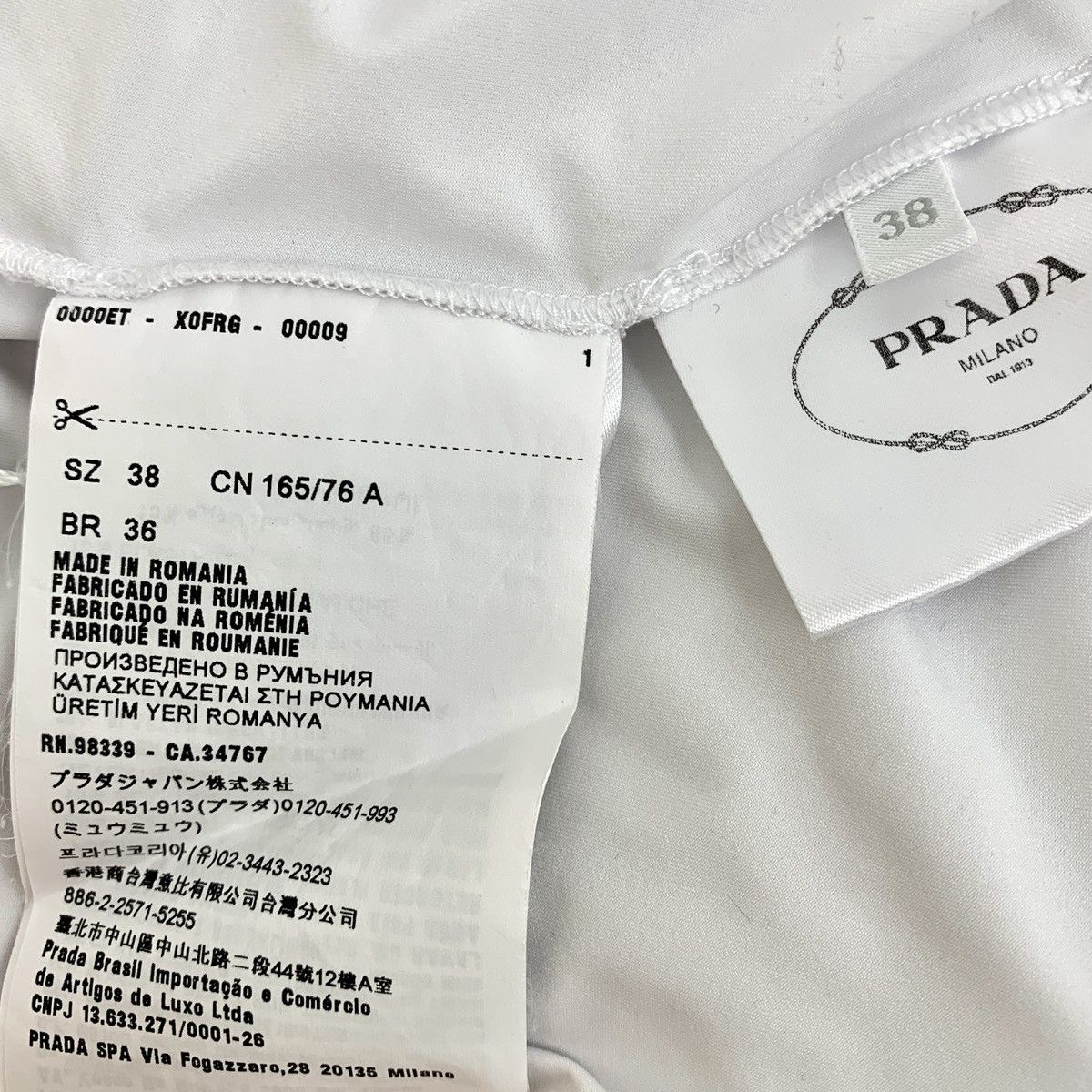 Prada Prada Triangle Logo Long Sleeve Base Layer T-shirt K26WX Size M / US 6-8 / IT 42-44 - 7 Thumbnail