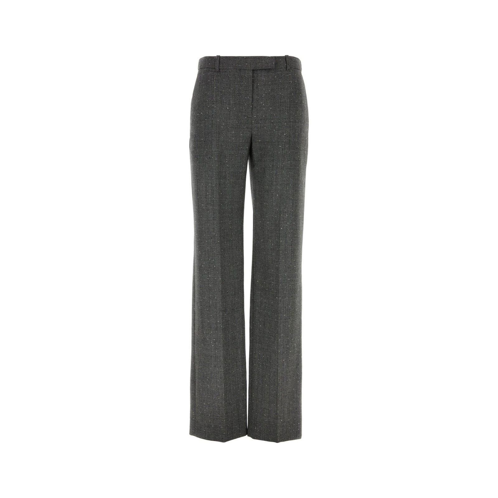 Alexander McQueen ALEXANDER MCQUEEN Grey Embroidered Wool Pant New & Authentic Size 27" / US 4 / IT 40 - 1 Thumbnail