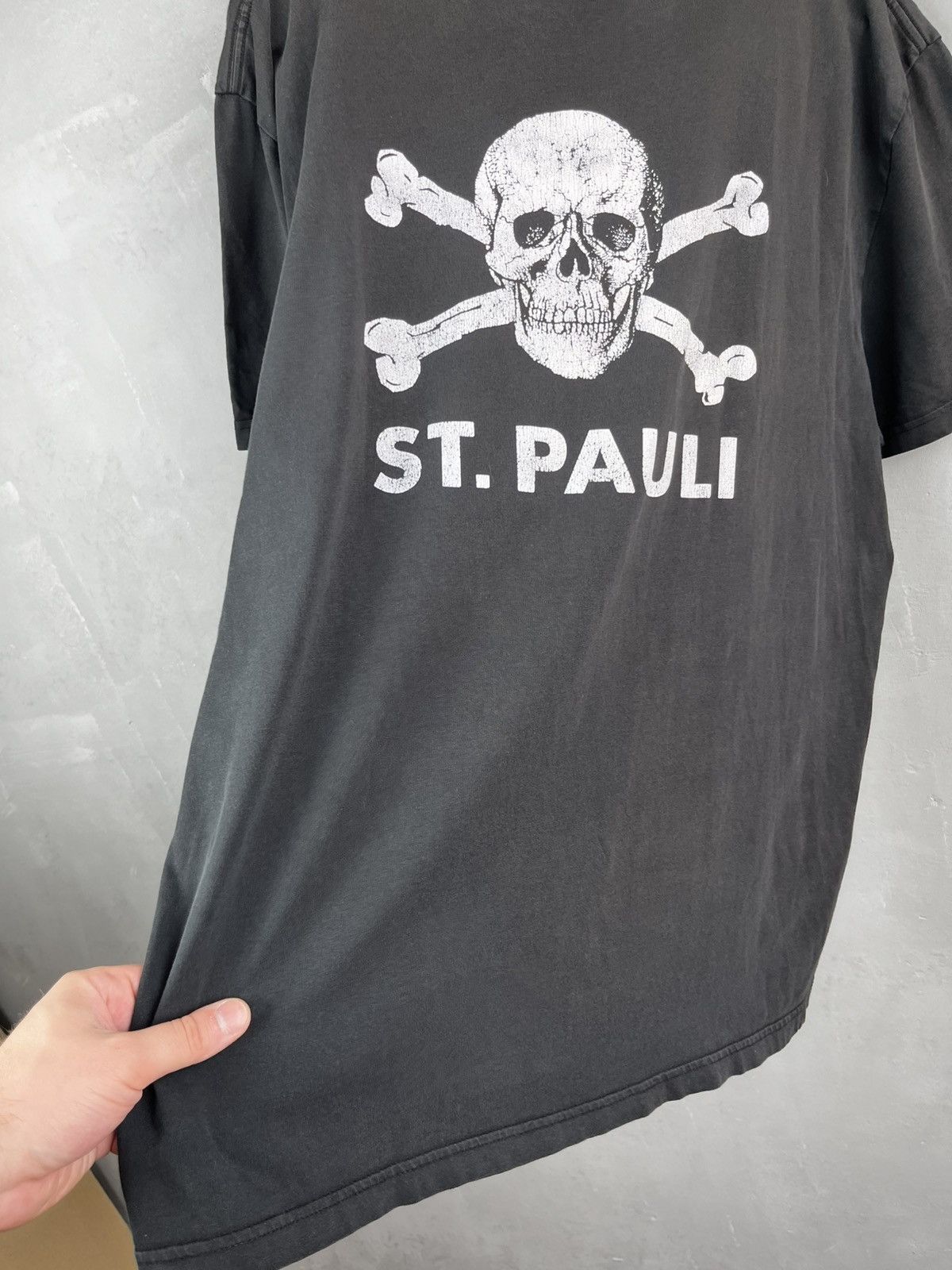 Designer × Vintage ST.Pauli t shirt skull vintage 90s Size US XL / EU 56 / 4 - 2 Thumbnail