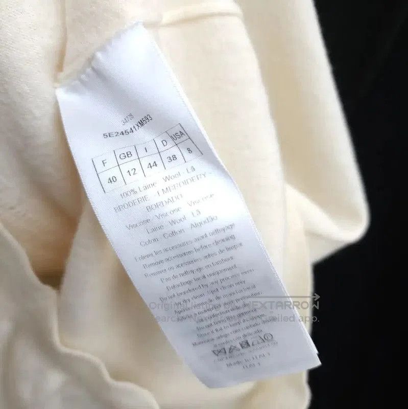 Dior Dior Cream Wool Short Sleeve Sweater . Size S / US 4 / IT 40 - 4 Thumbnail