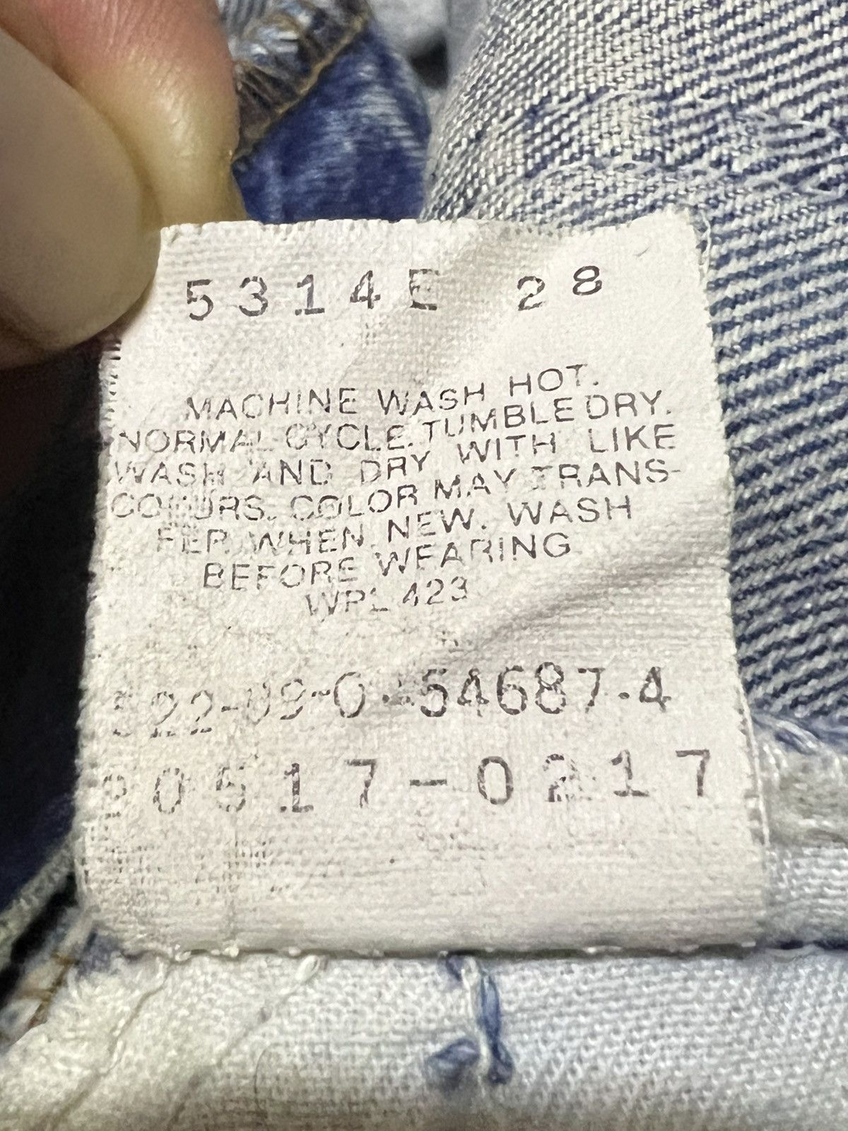 Levi's Vintage Clothing Vintage USA LEVIS 517 80’s blue jeans orange tag Size US 33 - 12 Thumbnail