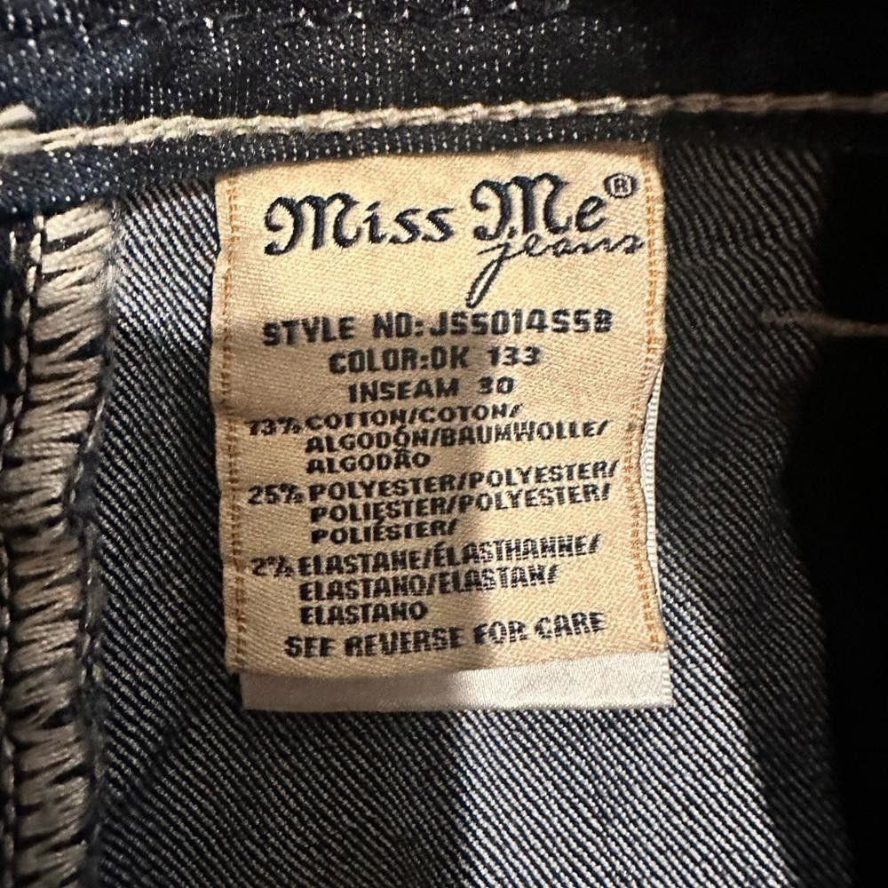Designer Miss Me Denim Loose Saddle Stitch Border Skinny Jeans 29 Size 29" - 8 Thumbnail