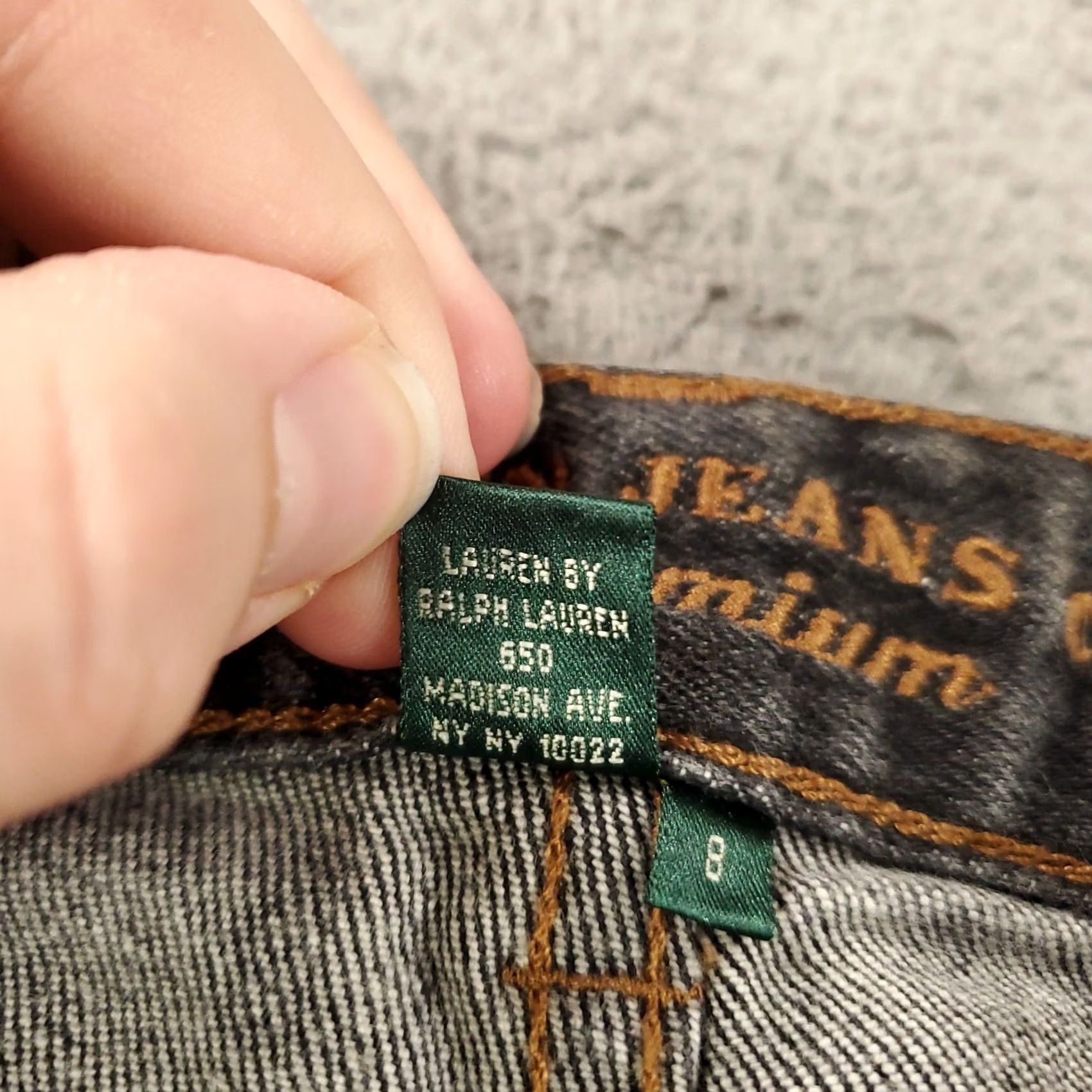 CO Lauren Jeans Co Womens Jeans Black Denim Stretch 8 30x30 Premium Size 30" / US 8 / IT 44 - 7 Thumbnail