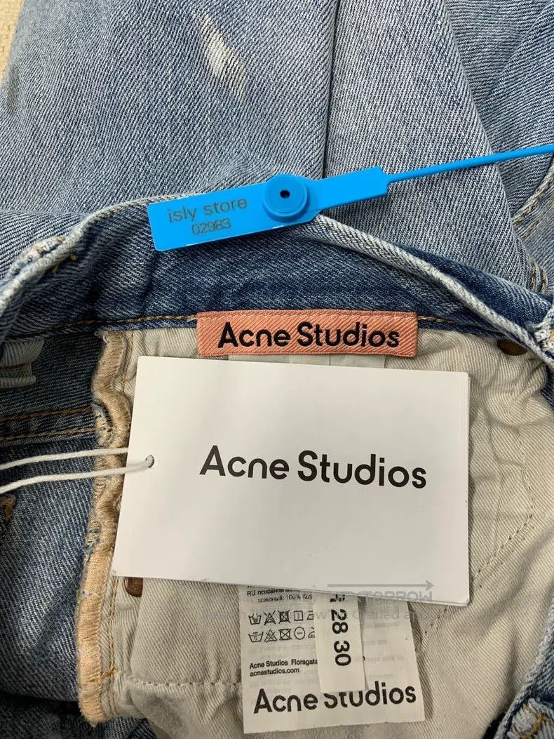 Acne Studios Acne Studios Painted Wide Leg Mid-Rise Loose Fit Jeans Size US 28 / EU 44 - 7 Thumbnail