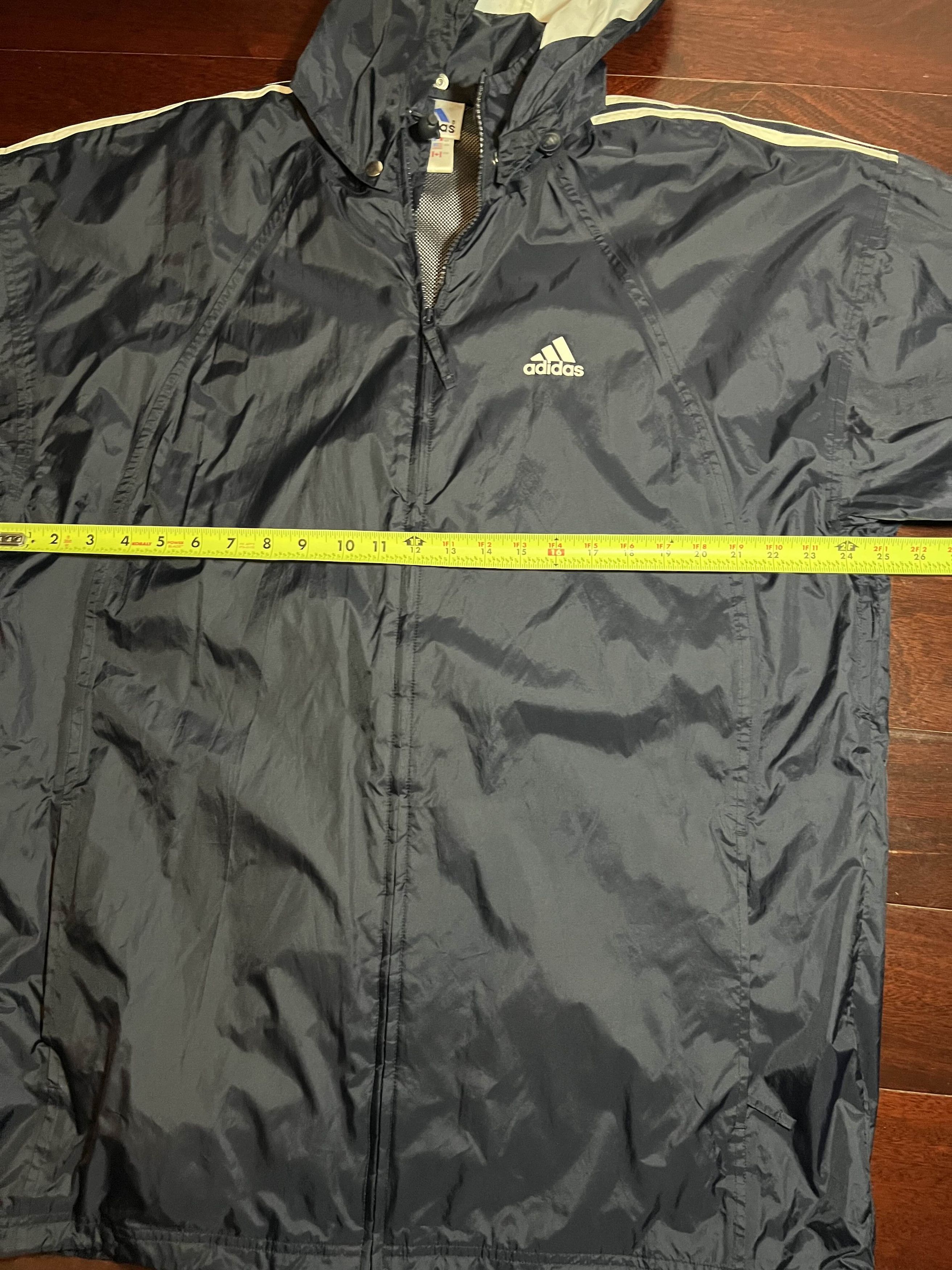 Adidas Y2K Adidas Windbreaker/Parka w/ Detachable Hood Size US XL / EU 56 / 4 - 6 Thumbnail