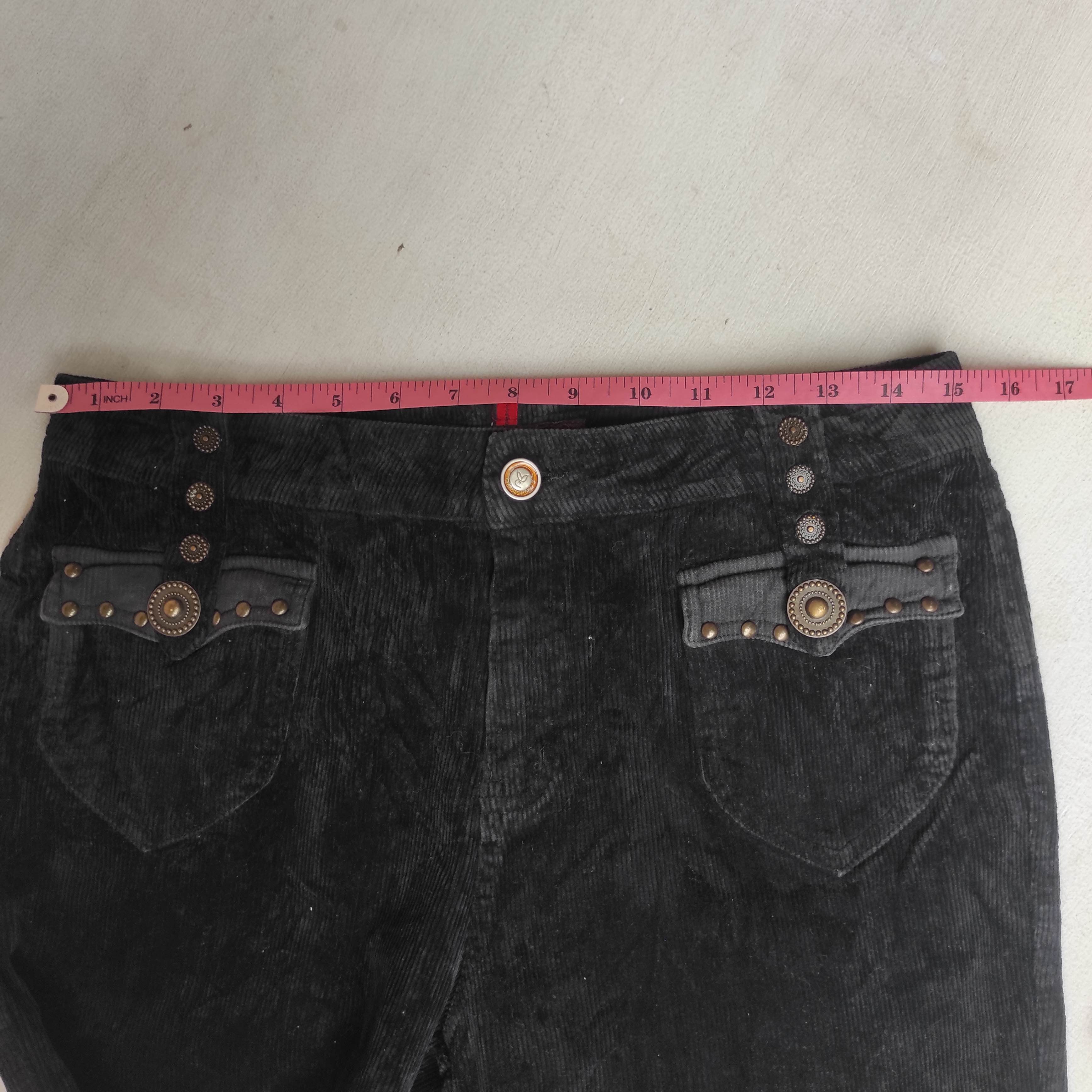 If Six Was Nine Flare Georgia Childe Corduroy Embroidered Pants Size US 30 / EU 46 - 8 Thumbnail